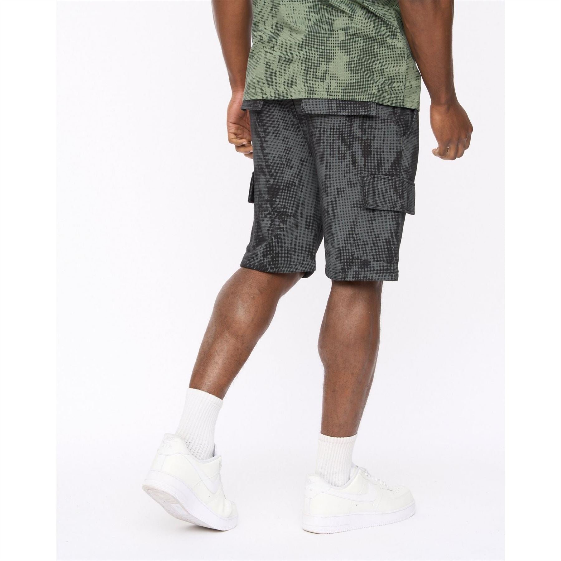 Crosshatch Cardon Camo Cargo Shorts