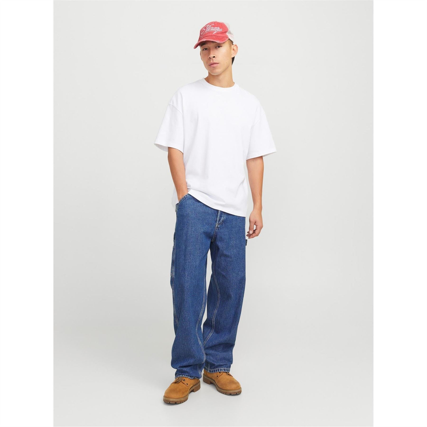 Jack and Jones Alex Relaxed Fit Carpenter Jeans