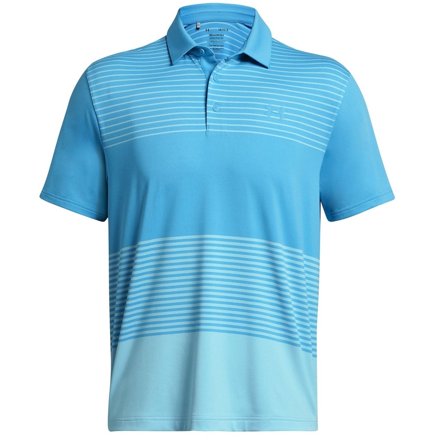 Under Armour Striped Collared Neck Short Sleeve Polo Shirt