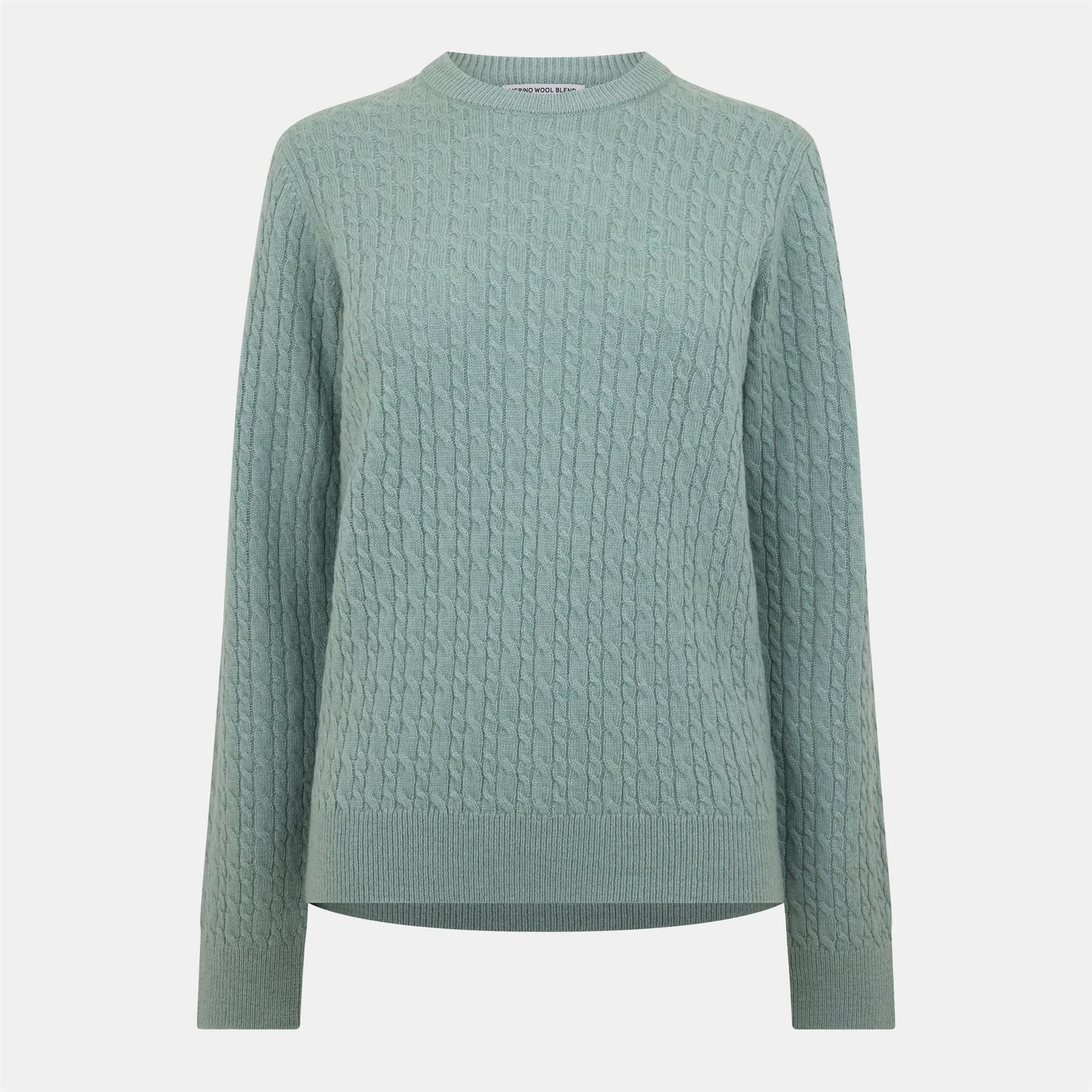 Jack Wills Womens Tinsbury Merino Wool Blend Cable Knitted Jumper