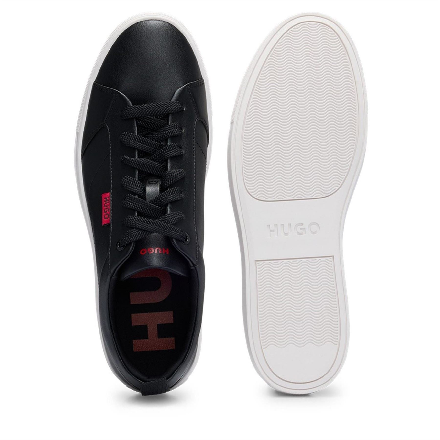 Hugo Leather Logo Trainers