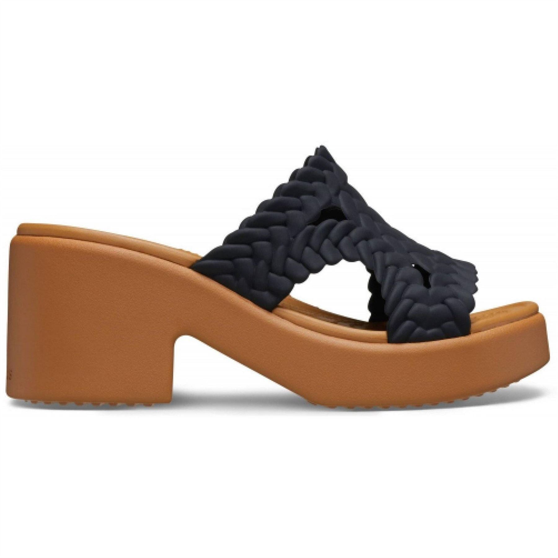 Crocs Brooklyn Woven Open Toe High Heel Mules