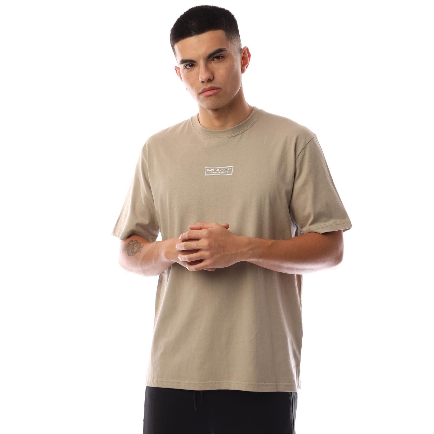 Marshall Artist Logo Print Crew Neck Short Sleeve T-Shirt