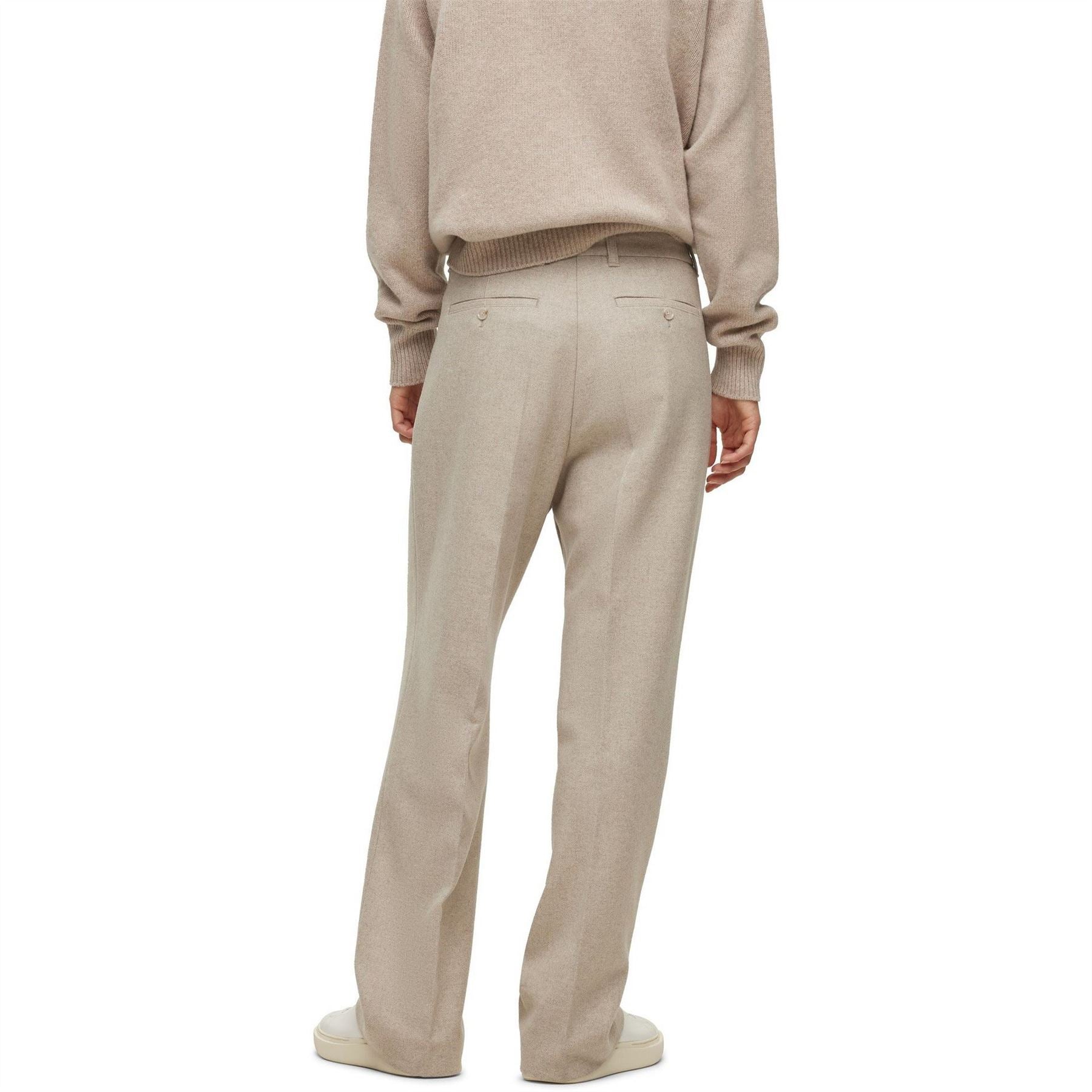 Boss C Kris Solid Patterned Slim Straight Trousers