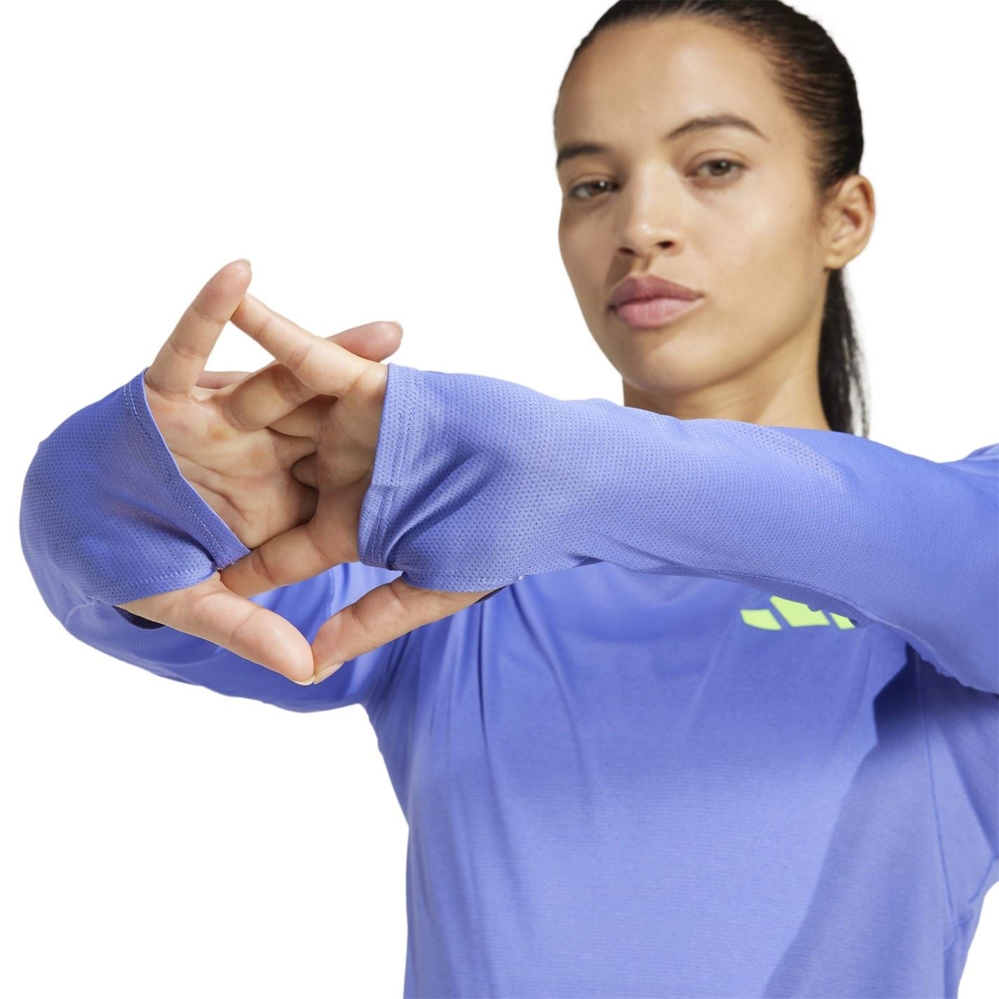 adidas Womens Adizero Promo Running Long Sleeve Top