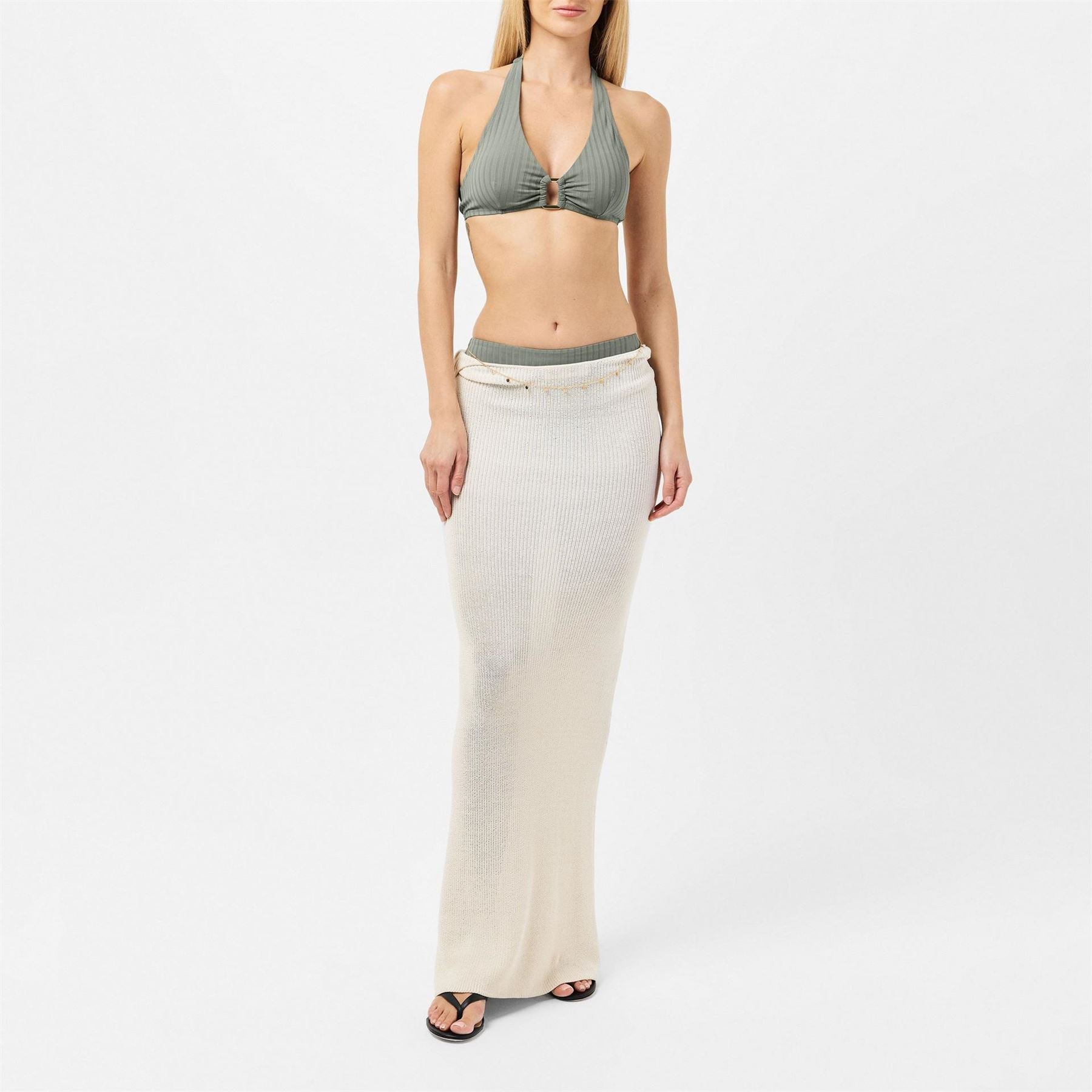 Chelsea Peers Triangle Bikini Top with Tie Closure