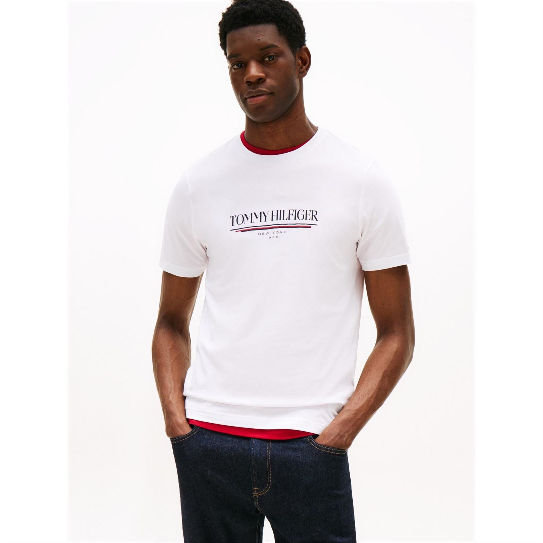 Tommy Hilfiger Brand Love Lettering Regular Fit T-Shirt