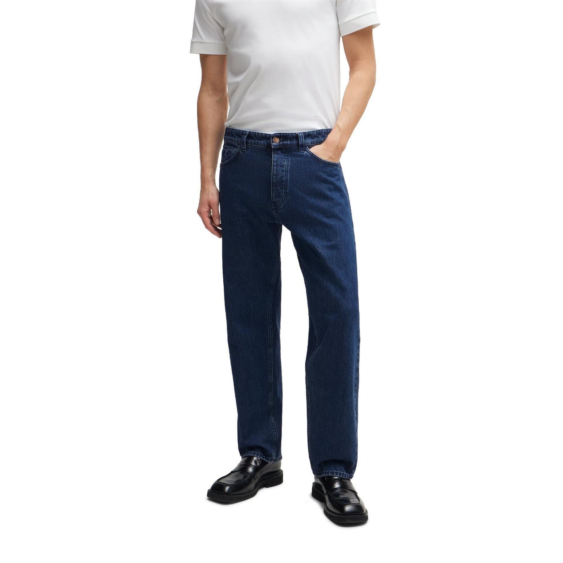 Boss Mid Rise Slim Fit Five Pocket Jeans