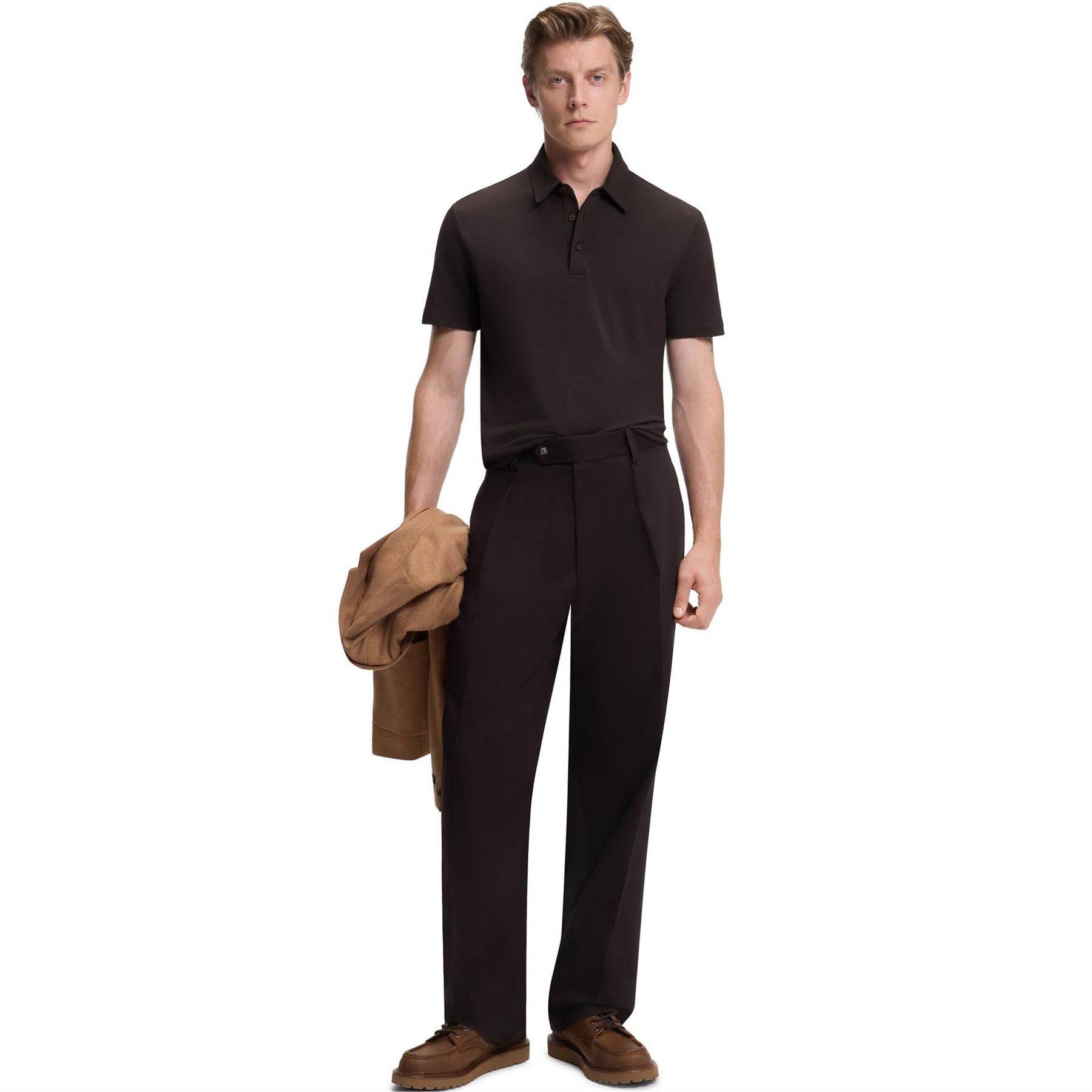 Boss Collared Neck Short Sleeve Regular Fit Shirt