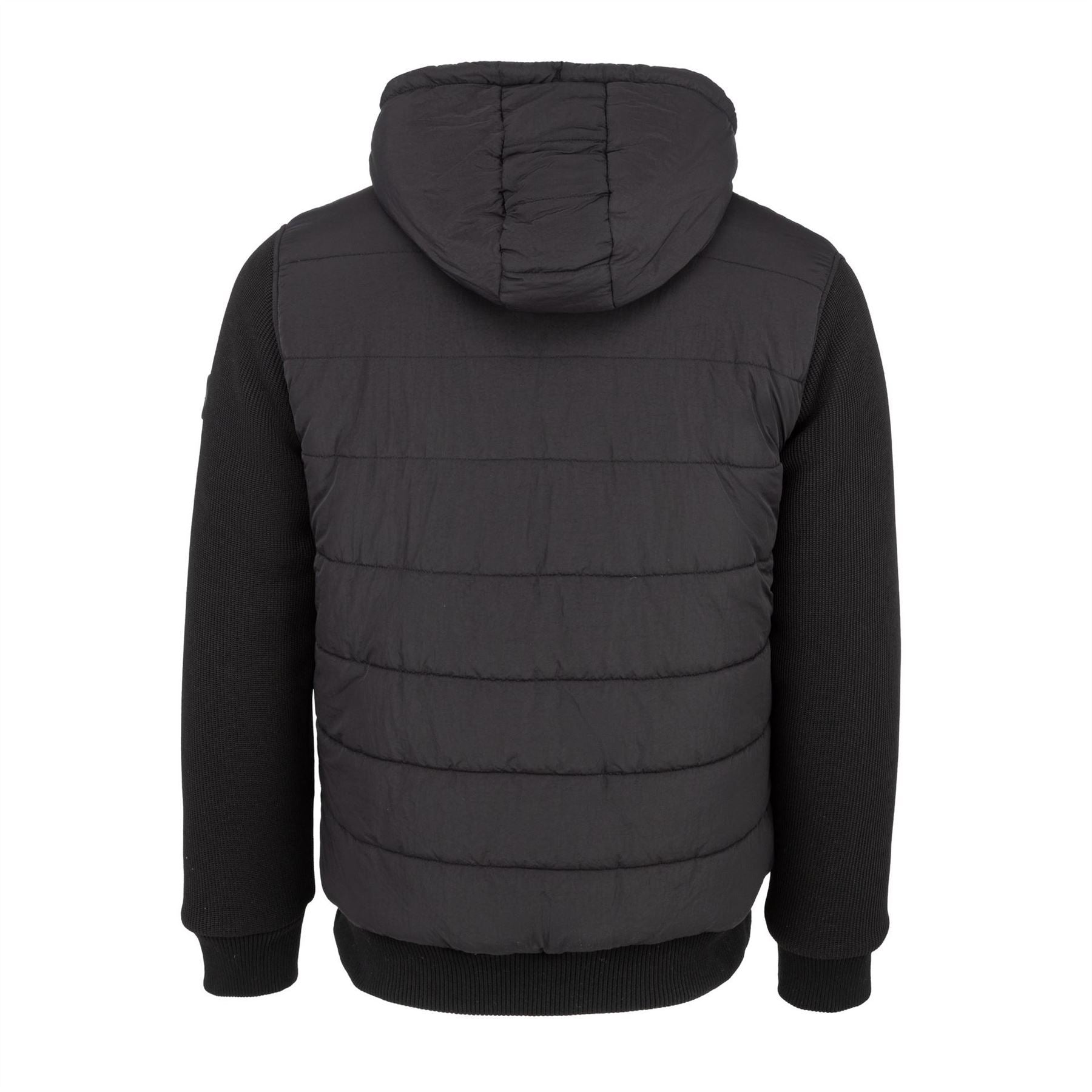 Firetrap Sartorial Padded Quilted Long Sleeve Hybrid Jacket