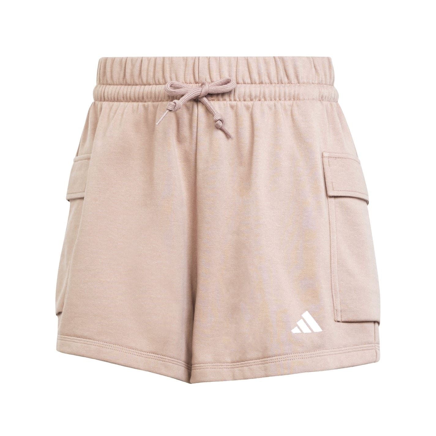 adidas Womens Essentials Small Logo French Terry Cargo Shorts