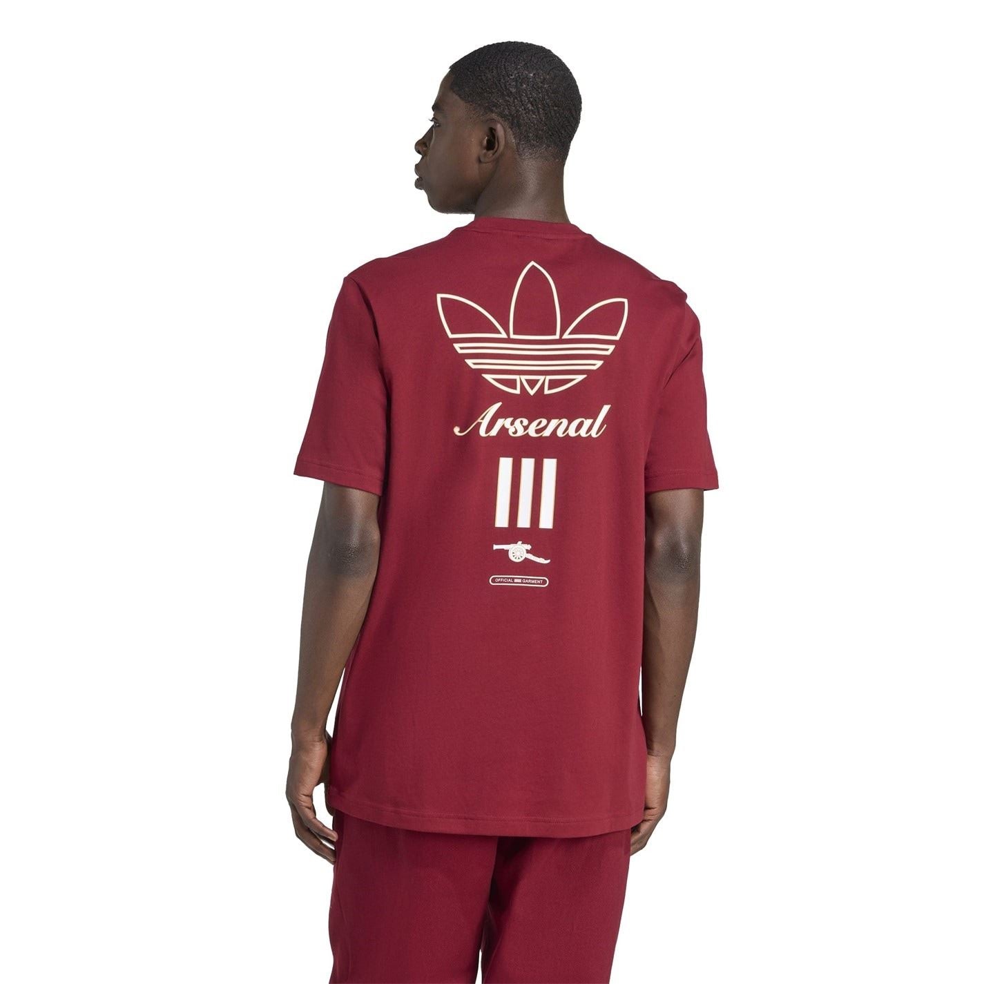 adidas Mens Arsenal Terrace Icons Graphic T-Shirt