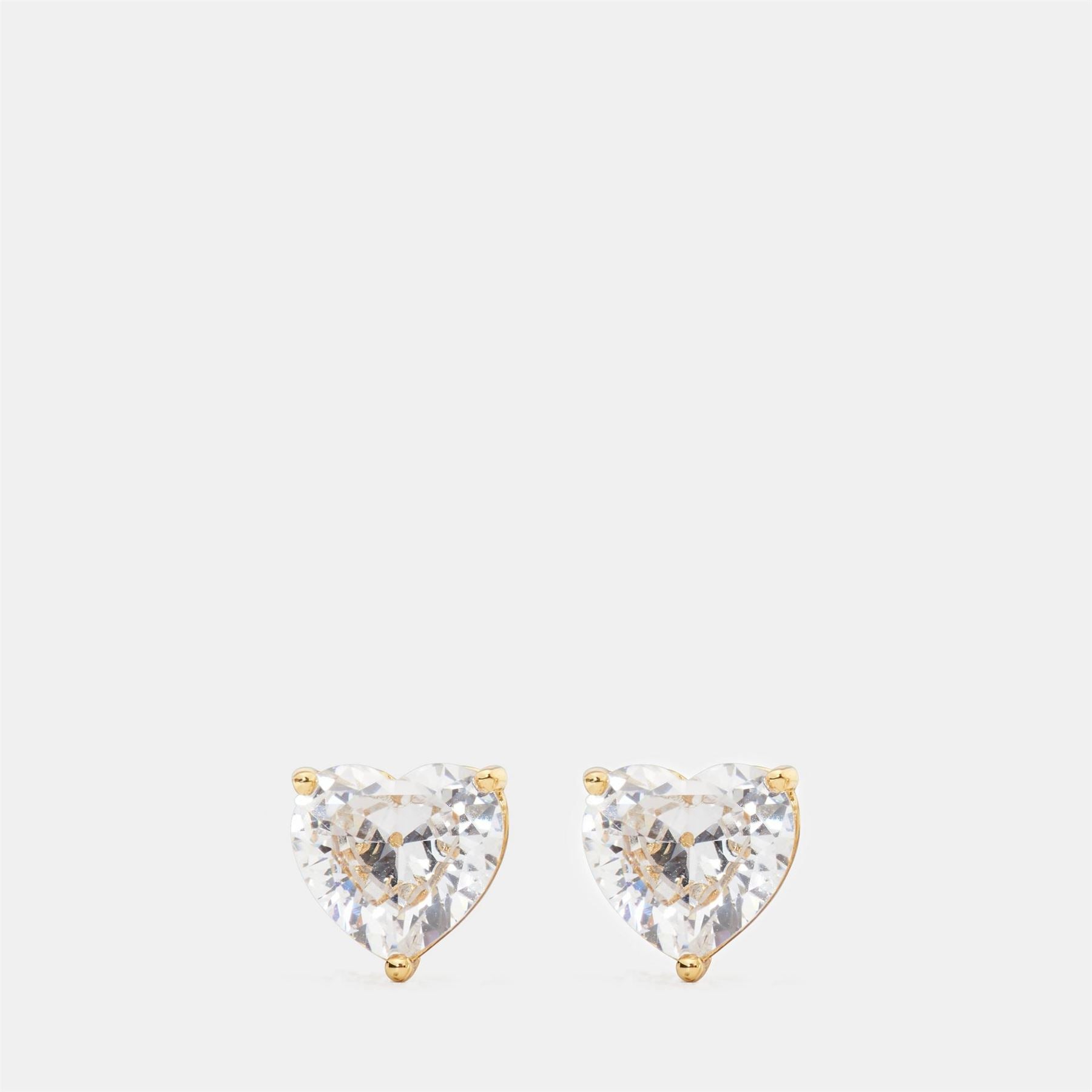 Kate Spade Cubic Zirconia Heart Glitter Stud Earrings