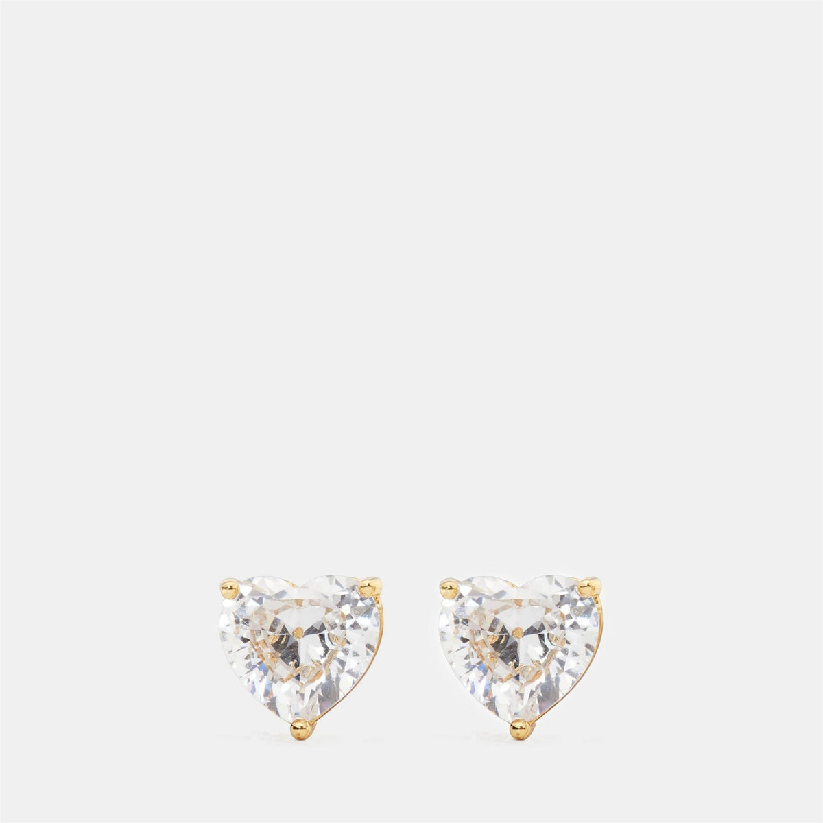 Kate Spade Cubic Zirconia Heart Glitter Stud Earrings