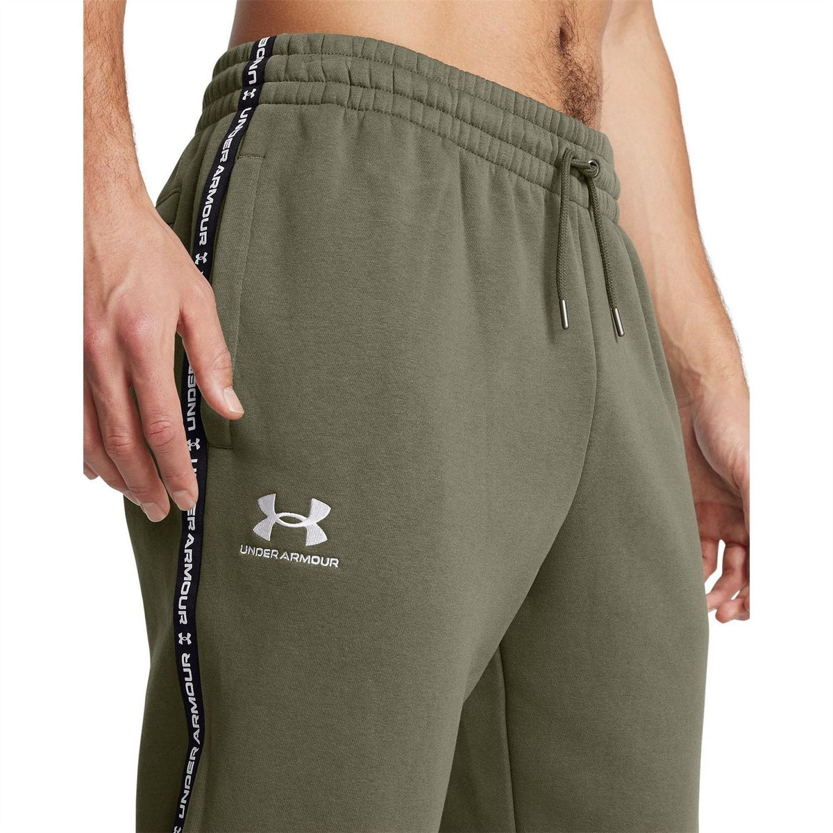 Under Armour Icon Taping Closed Hem Fleece Joggers