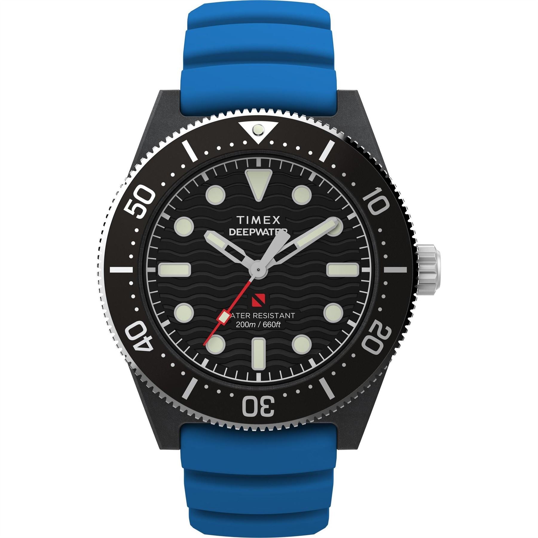 Timex Water Meridian Dive Rubber Strap Analogue Watch
