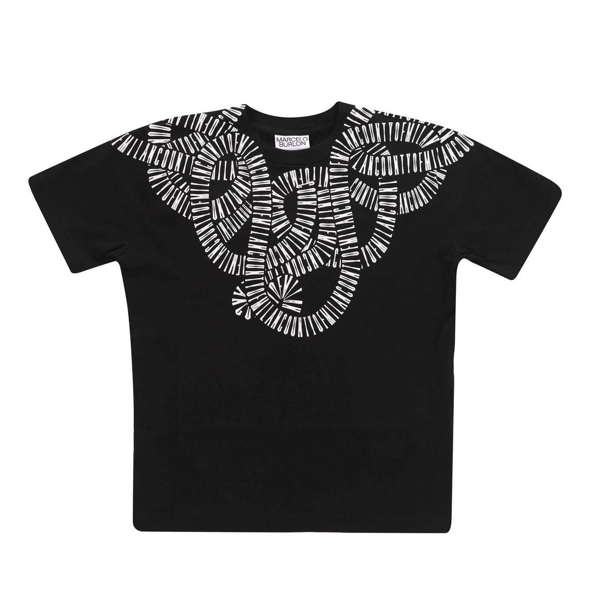 Marcelo Burlon Snakes Cotton Short Sleeve T-Shirt