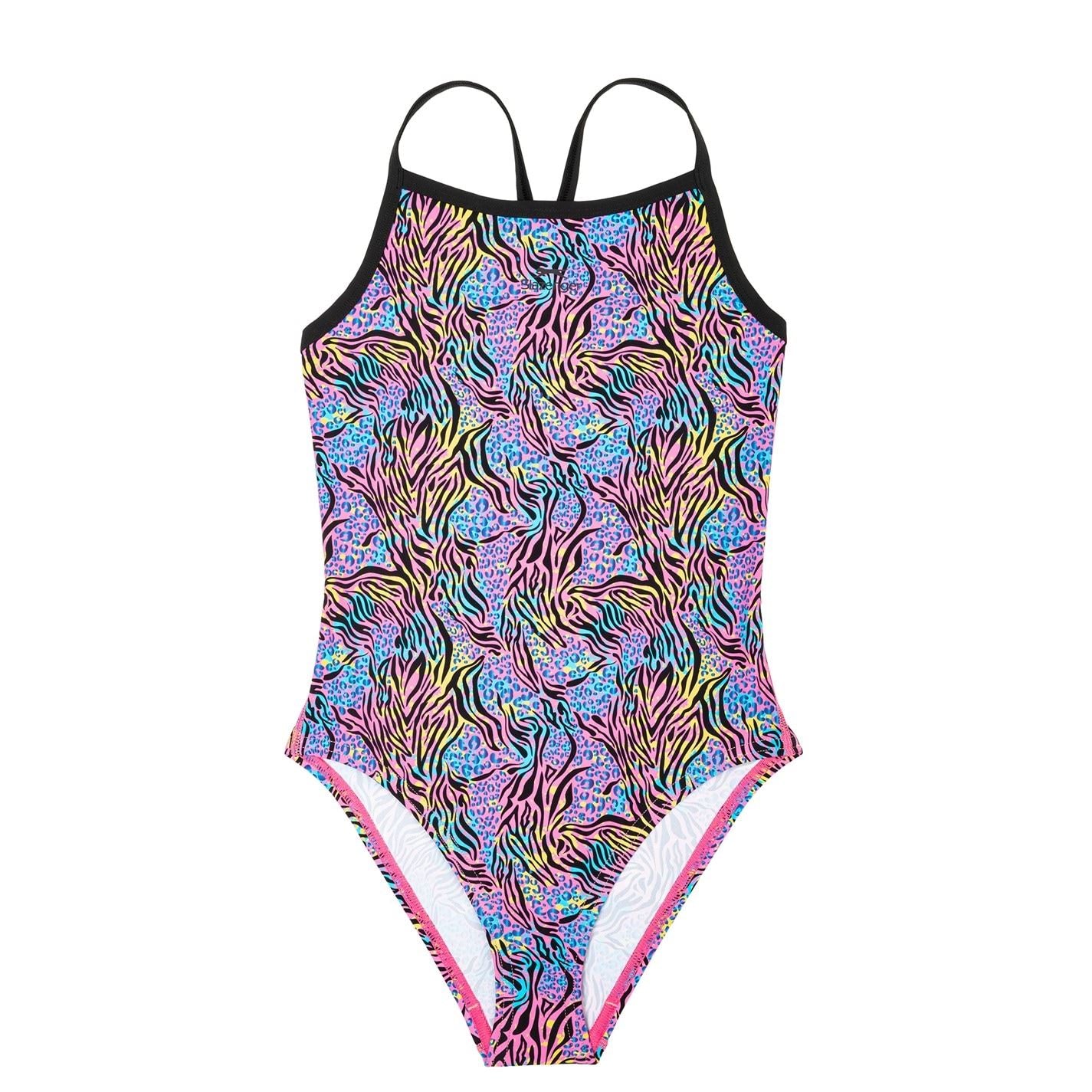 Slazenger Thin Strap One Piece Swimsuit Juniors