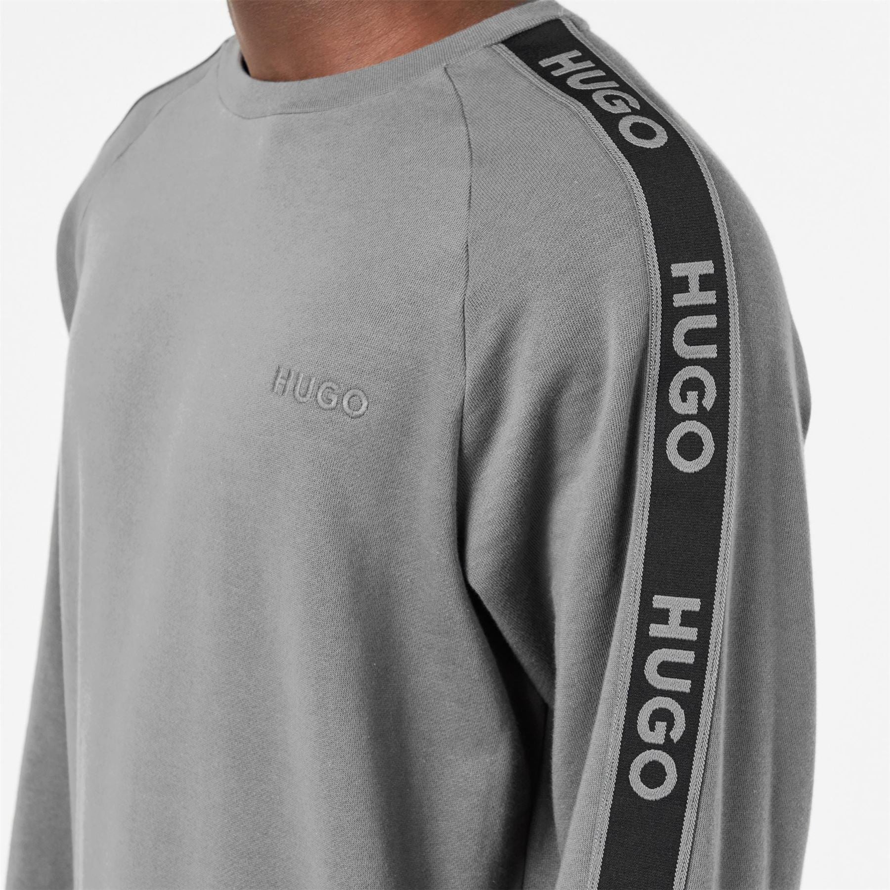 Hugo Liam Crew Neck Raglan Long Sleeve Sweatshirt