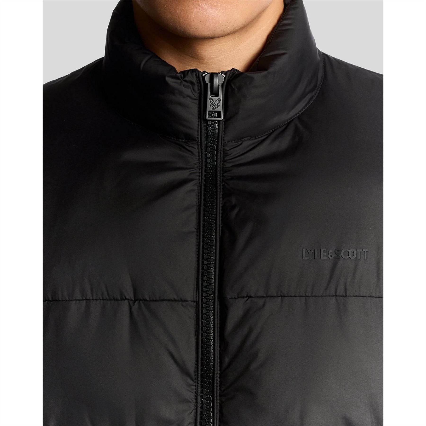 Lyle and Scott Neck Hybrid Zip Through Jumper