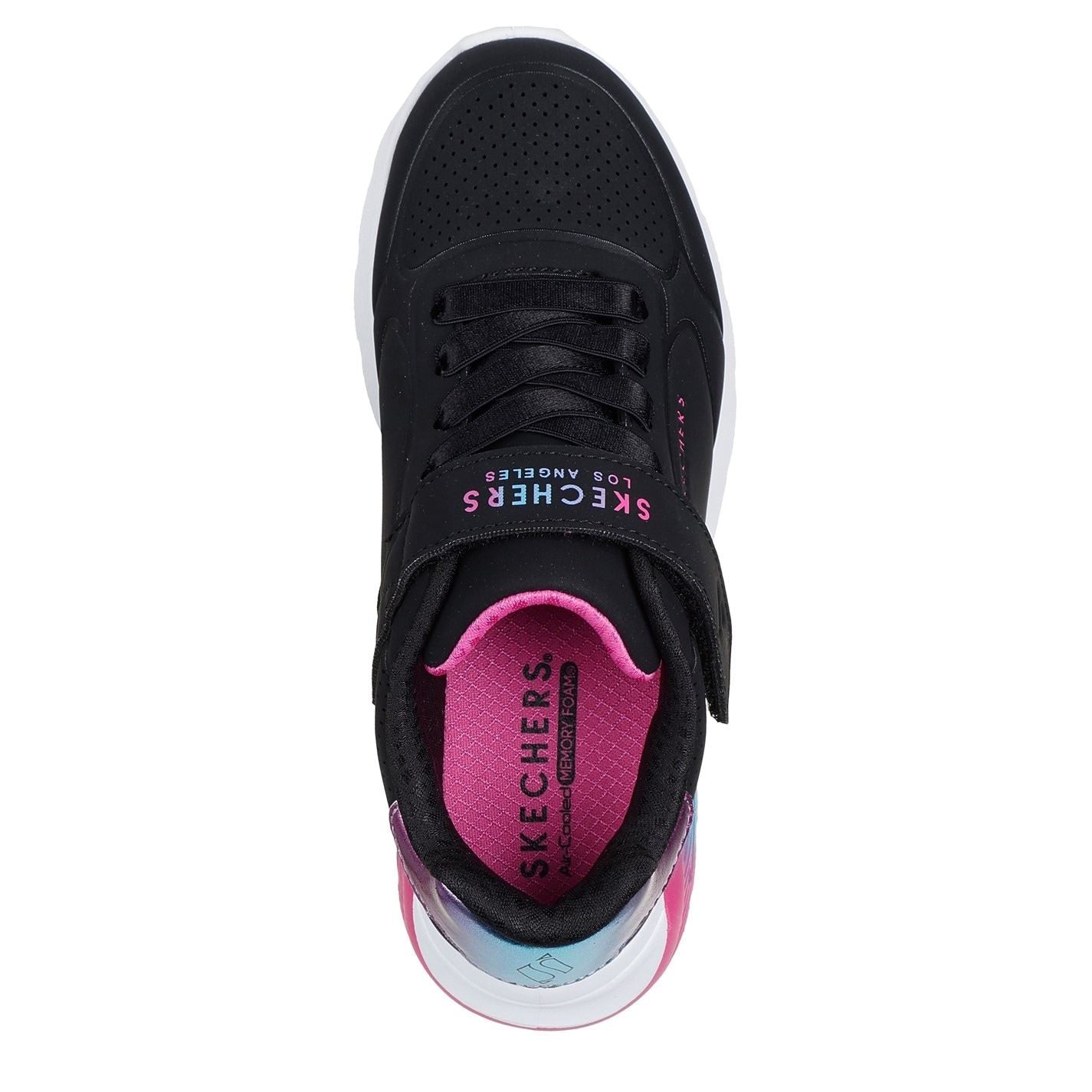Skechers Gore  And  Strap Embossed Sneaker W Met Court Trainers Girls