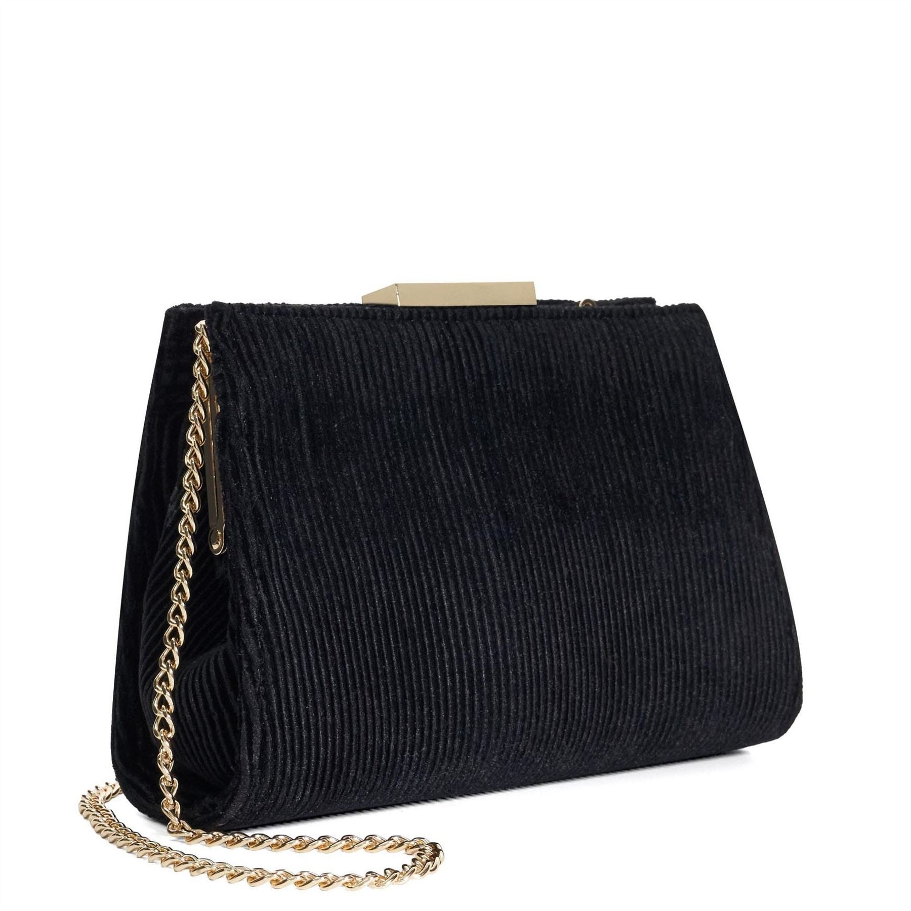Dune London Textured Gold Frame Clutch Bag