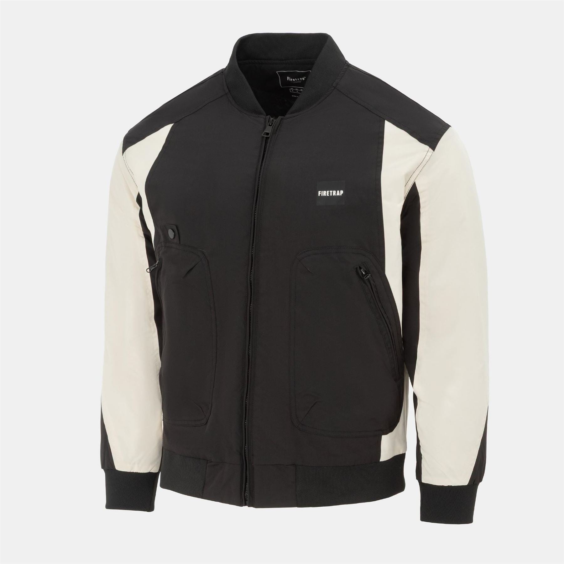 Firetrap Pad Stand Collar Full Zip Long Sleeve Softshell Jacket