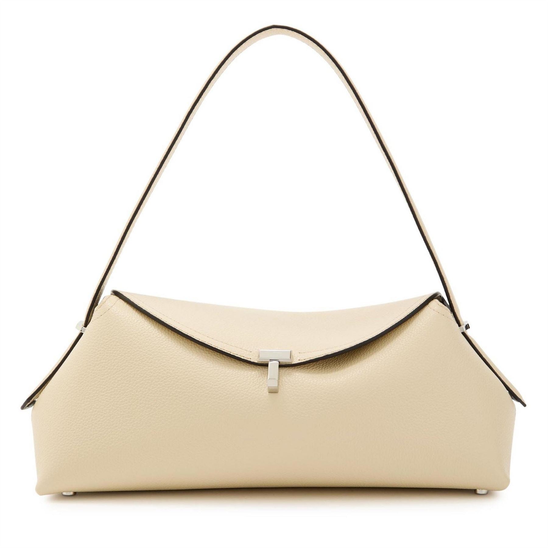 Toteme Lock Grained Leather Shoulde