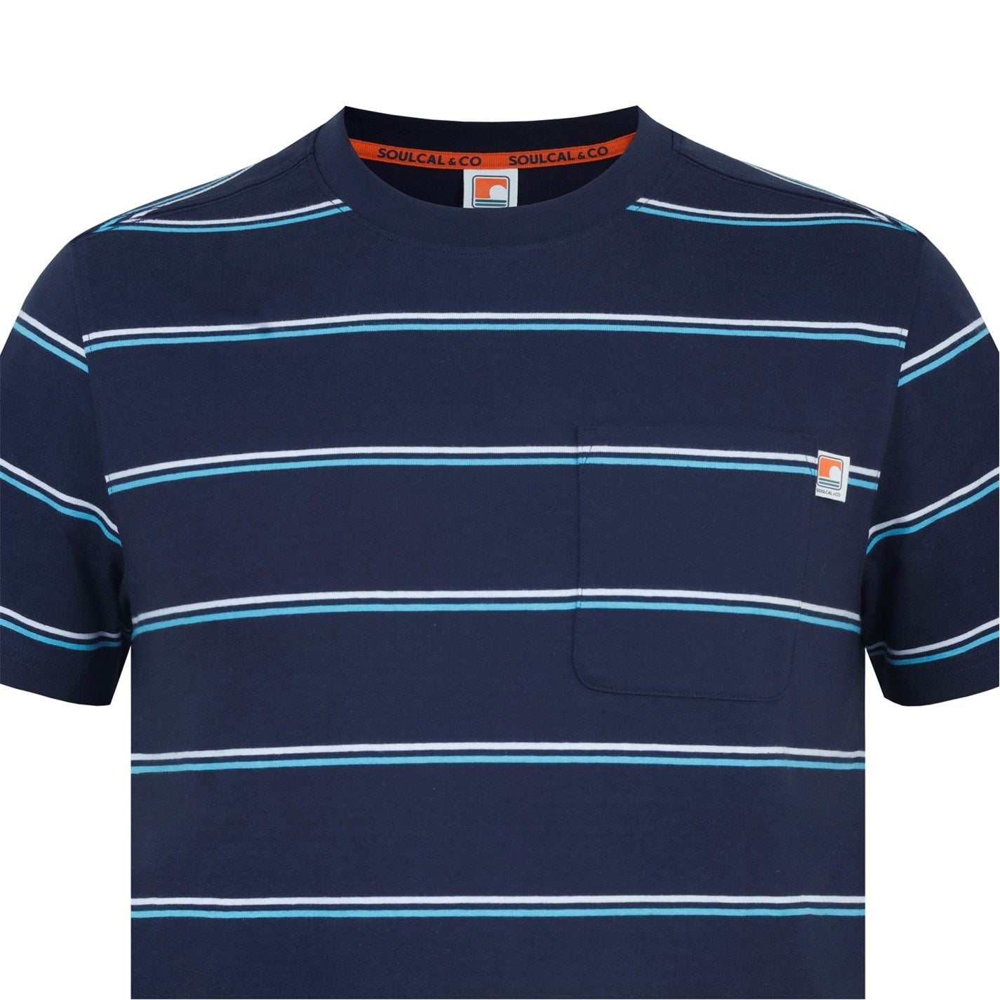 SoulCal Regular Fit Stripe Crew Neck T-Shirt