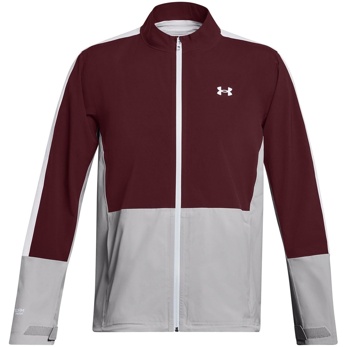 Under Armour Weather Resistant Streamlined Fit Performance Golf Jacket Maroon Size S