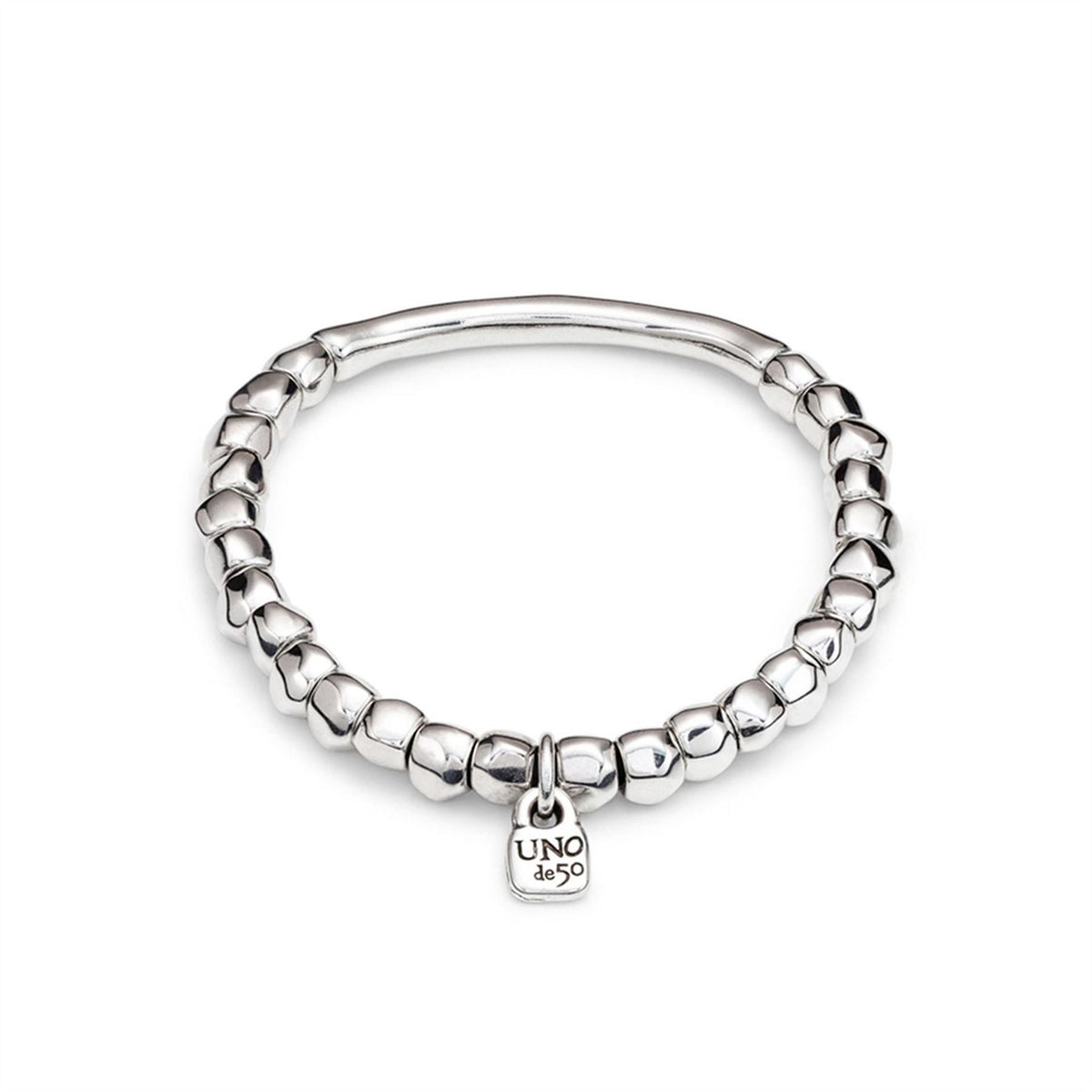 UNOde50 Sterling Silver Plated Stretch Bracelet