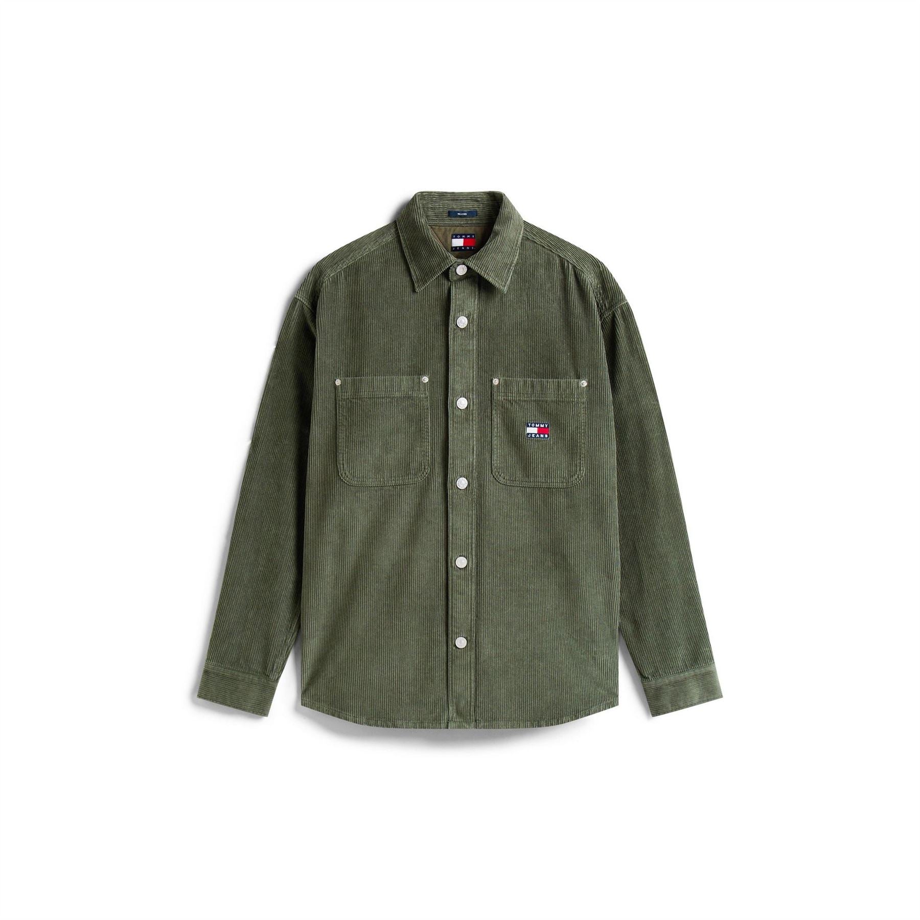 Tommy Jeans Collared Neck Long Sleeve Cord Shirt