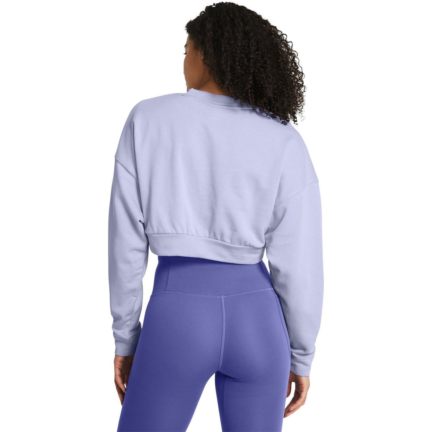 Under Armour Rival Cropped Terry Logo Print Sweatshirt