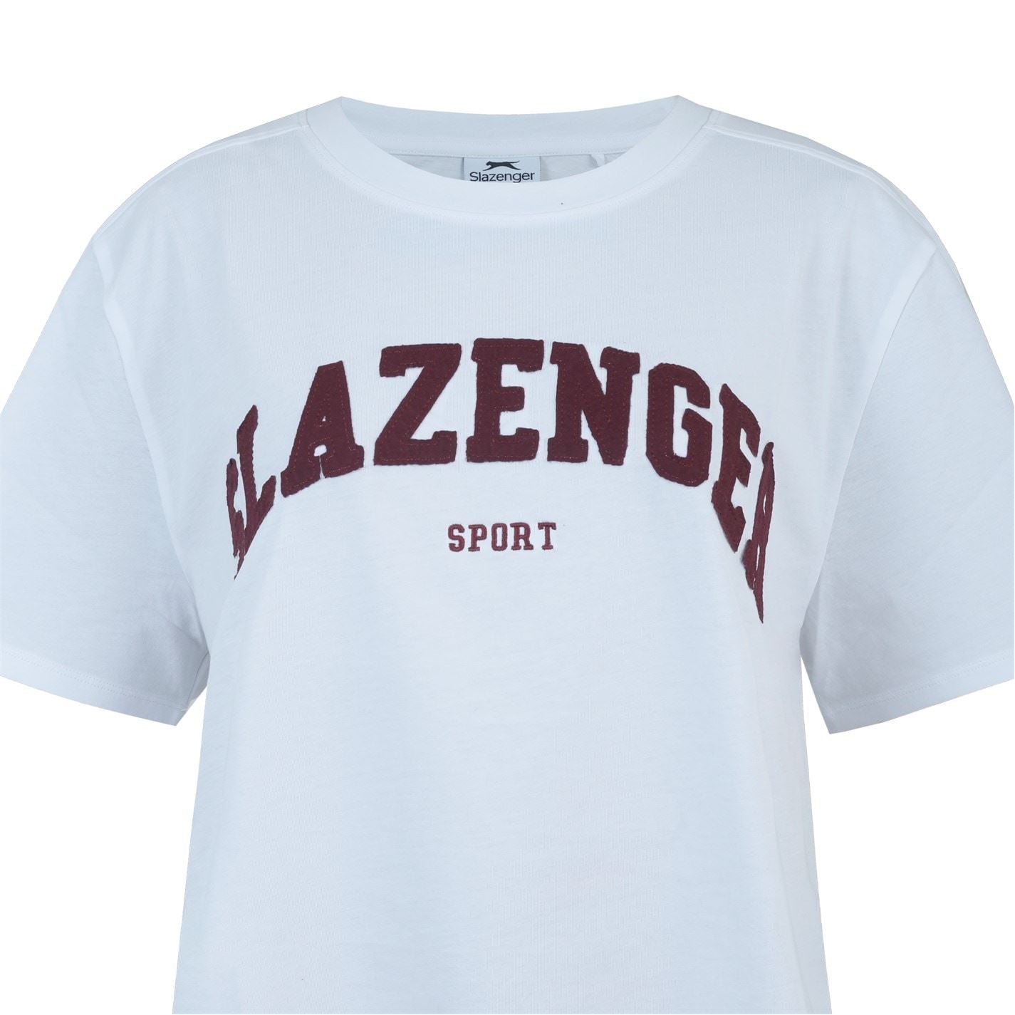 Slazenger Oversize Fit Lettering Crew Neck T-Shirt