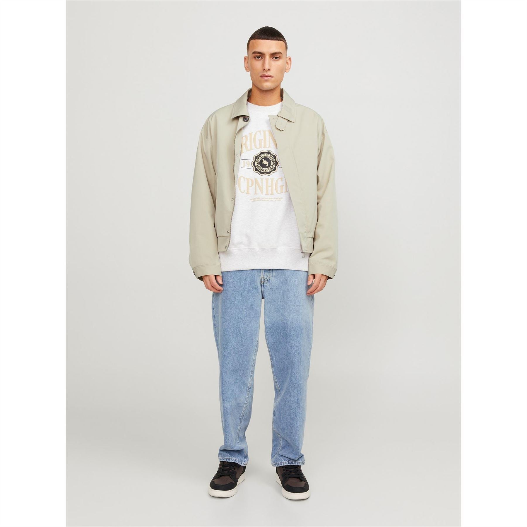 Jack and Jones Short Relaxed Fit Harrington Jacket