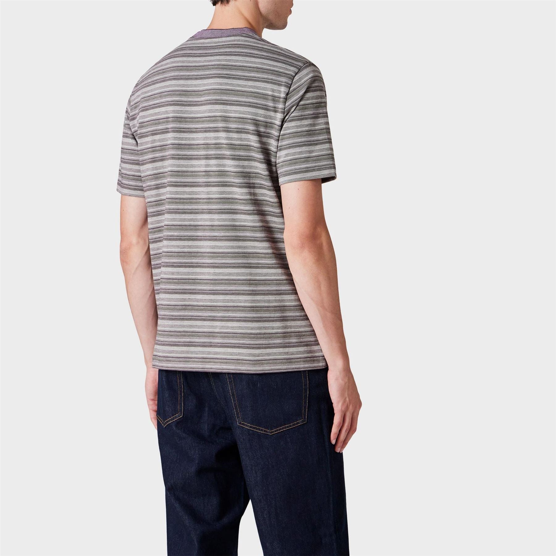 PS Paul Smith Striped Crew Neck Short Sleeve Jersey T-Shirt