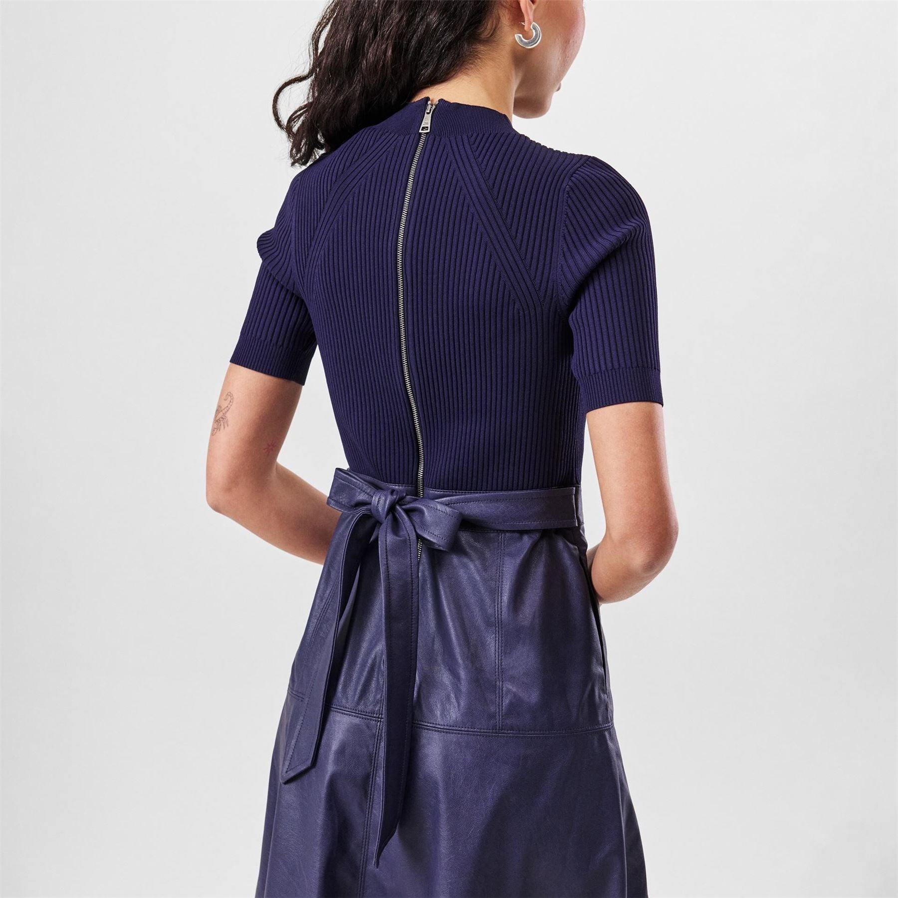 Ted Baker Matiar Crew Neck Midi A-Line Dress