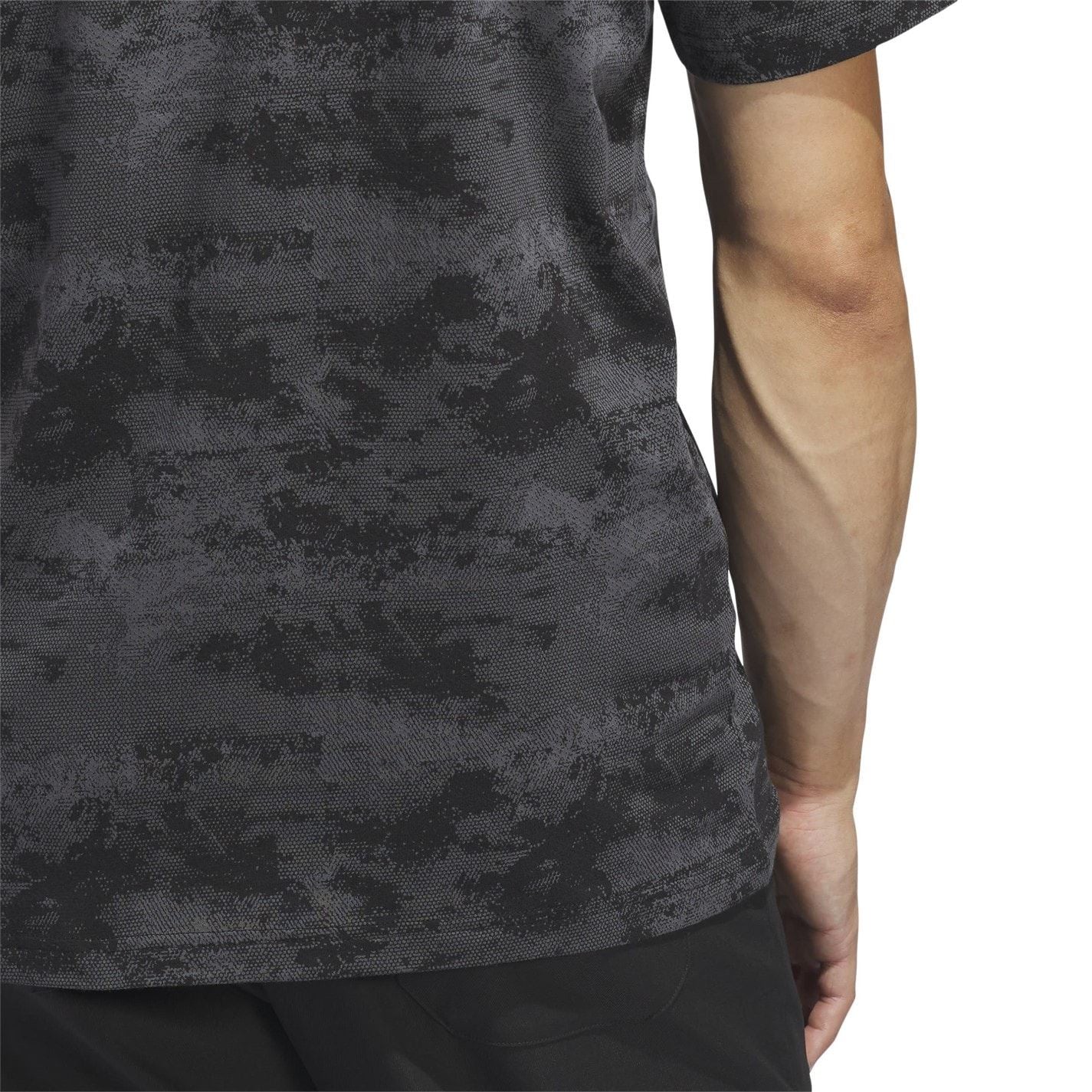 adidas Mens Go To Printed Mesh Polo Shirt