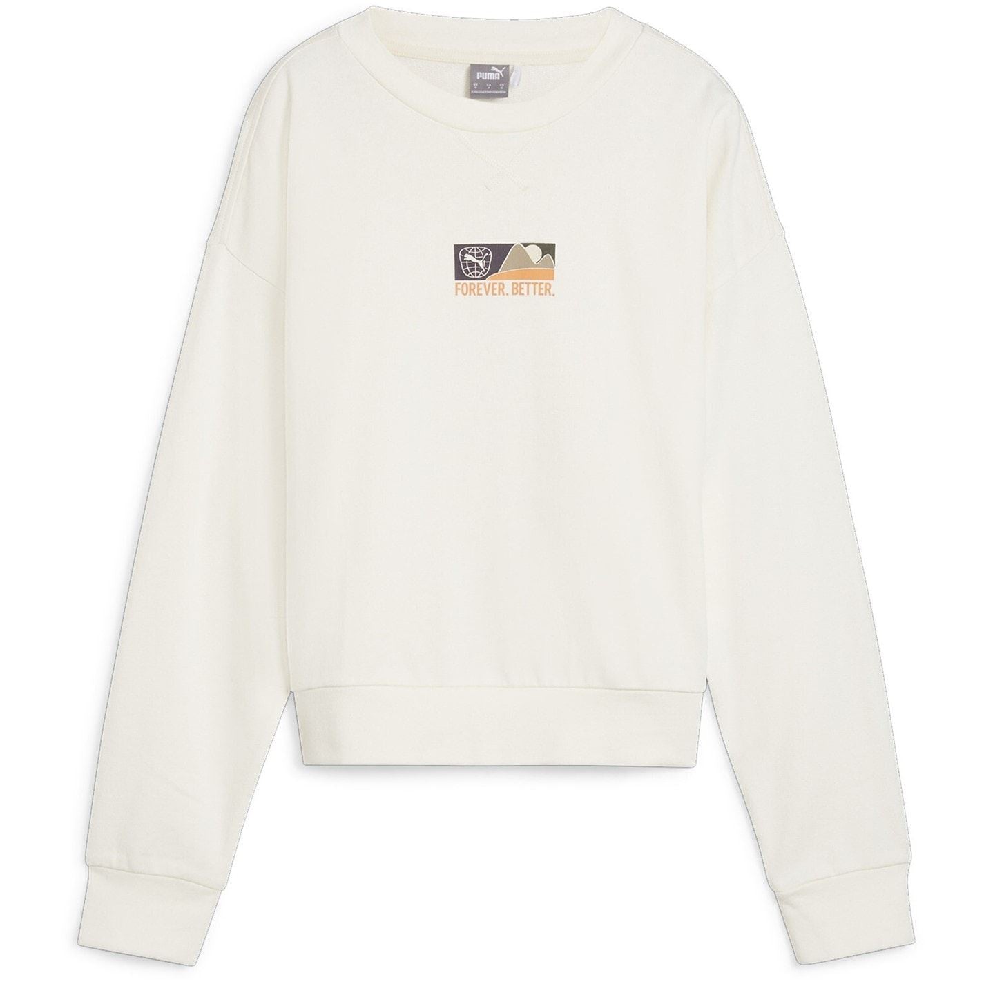 Puma Regular Fit Long Sleeve Crew Neck Sweatshirt