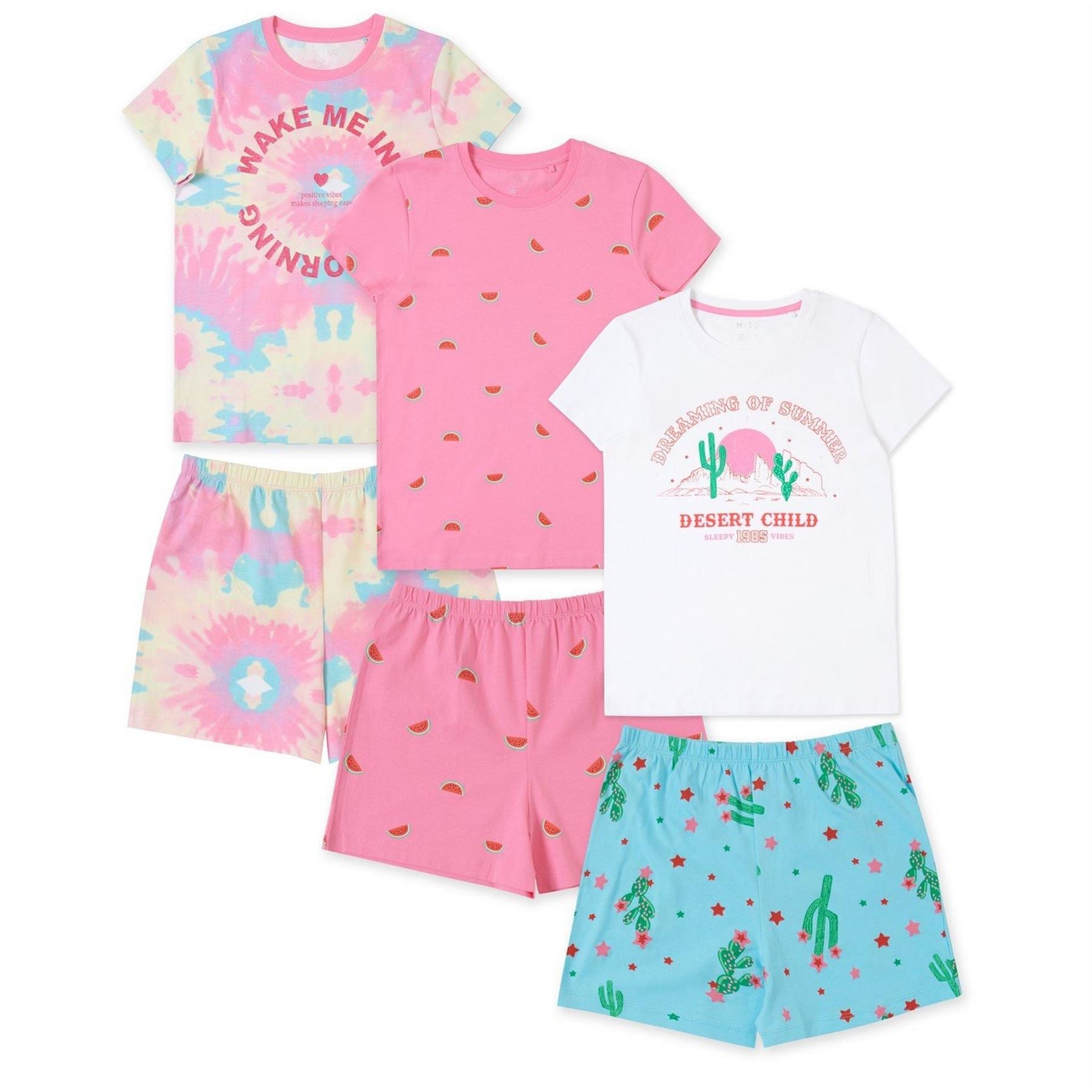 Miso Tie Dye Short Sleeve Pyjama Sets