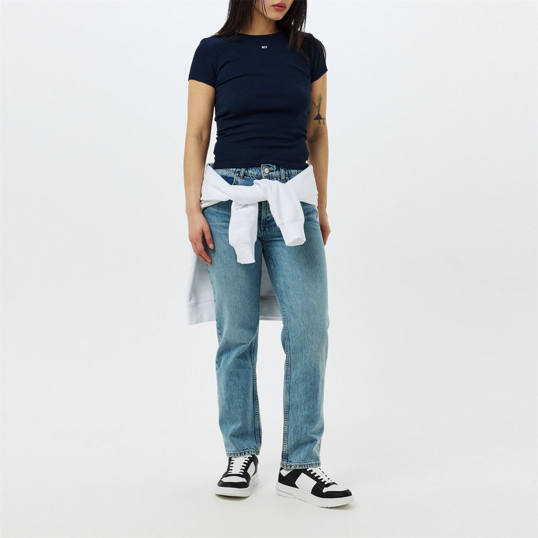 Tommy Jeans Slim Essential Rib Short Sleeve T-Shirt