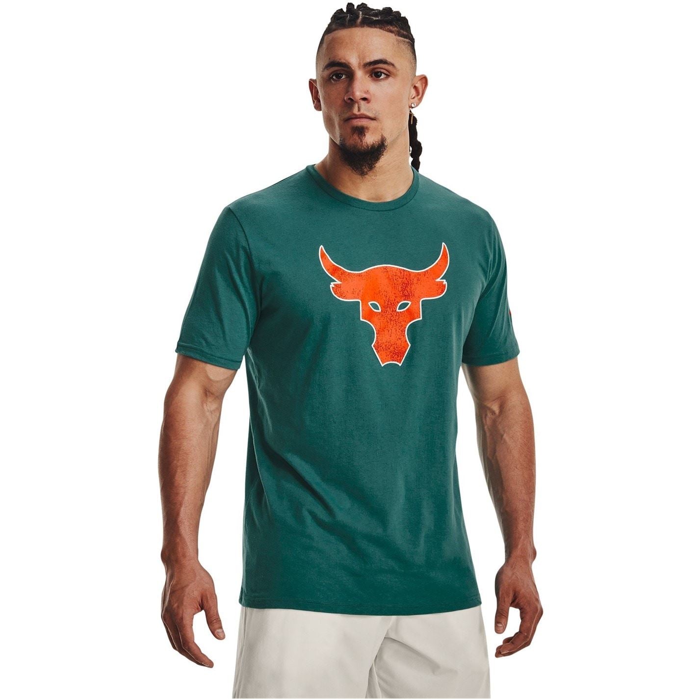 Under Armour Mens Armour Ua Pjt Rock Brahma Bull Ss T-Shirt