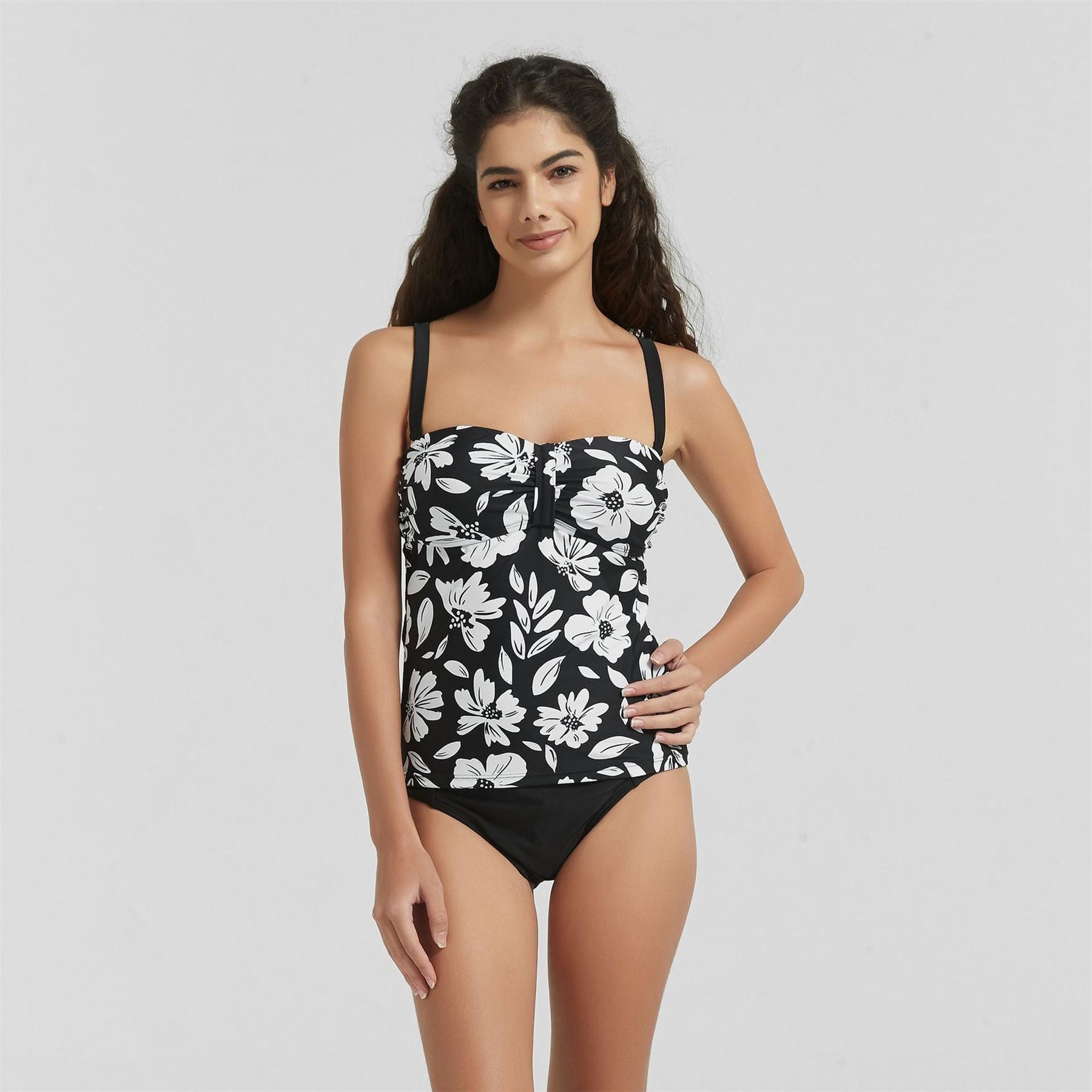 Be You Ruch Sweetheart Neck Tank Top