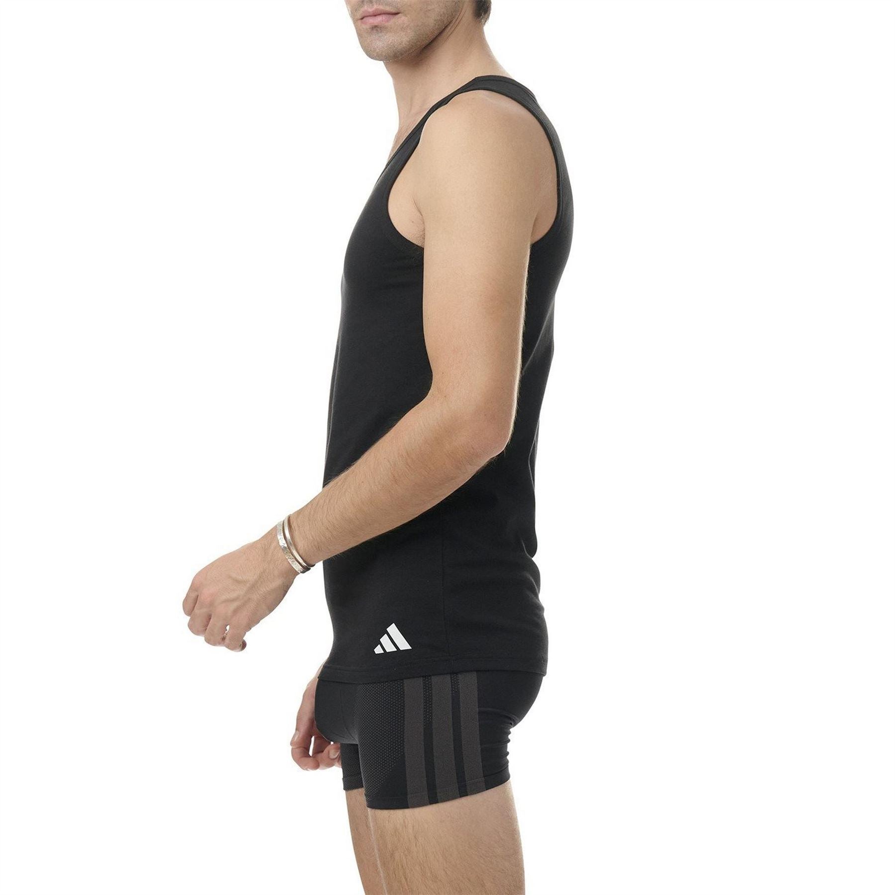 adidas 2 Pack Slim Fit Scoop Neck Tank
