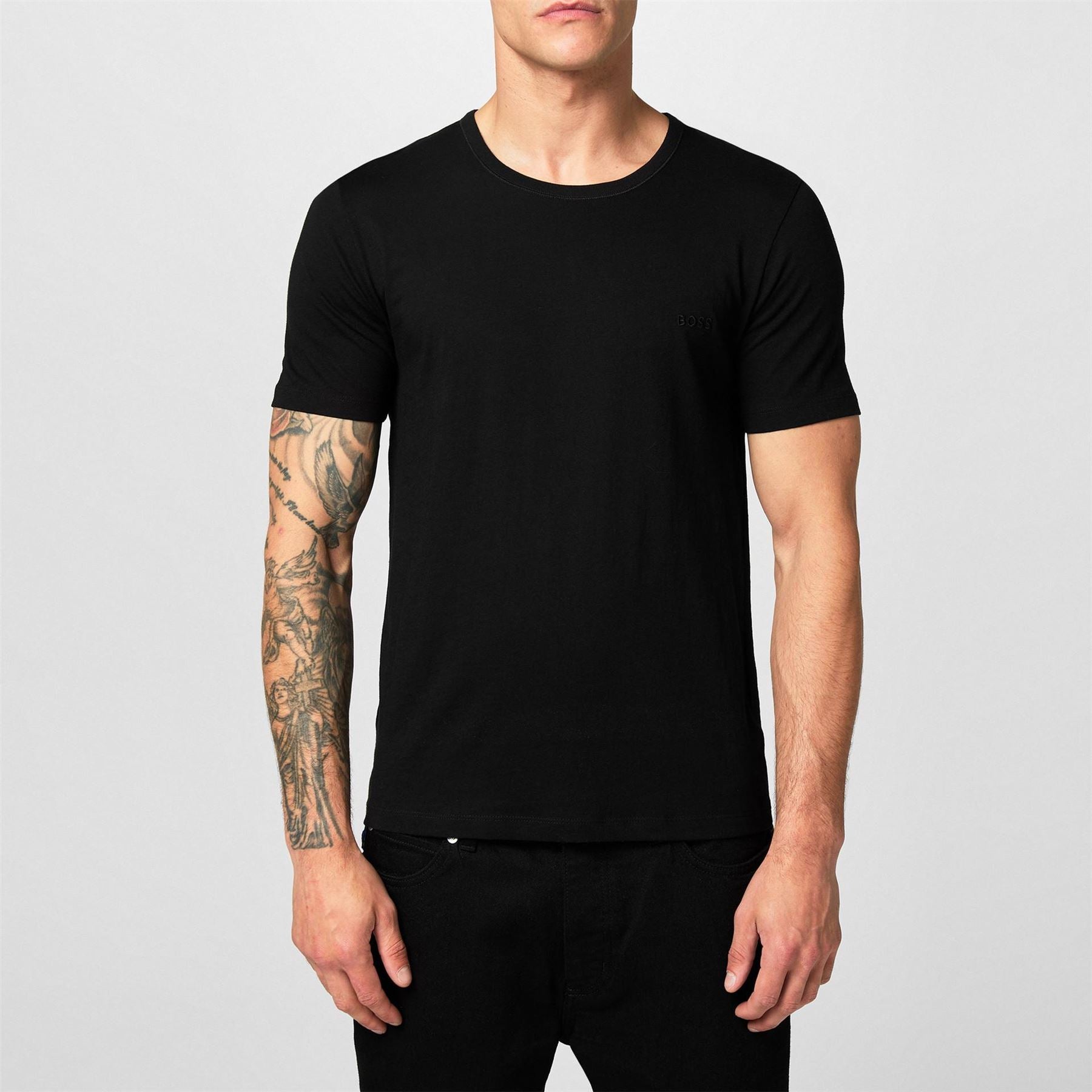 Boss BOSS Bodywear 3 Pack Premium Cotton T Shirts   Crew Neck