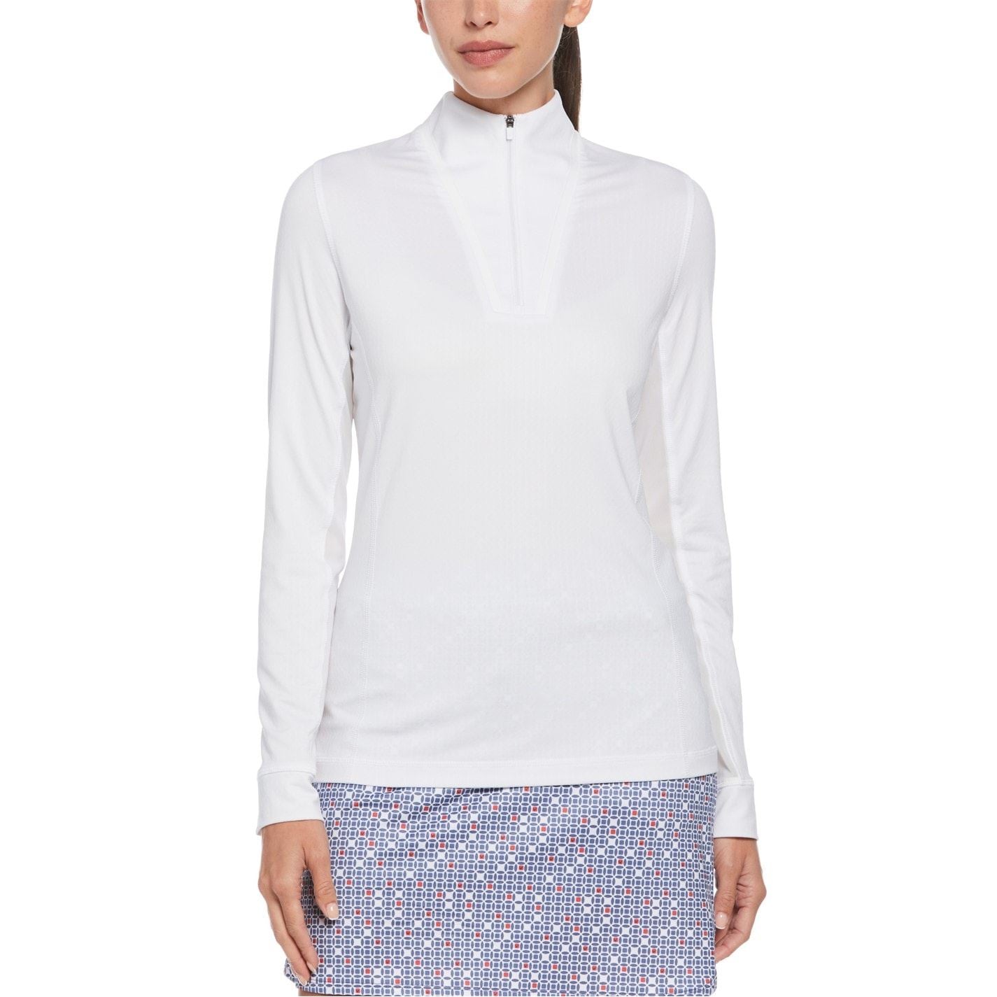 Callaway Zip Neck Short Sleeve Regular Fit Sweatshirt