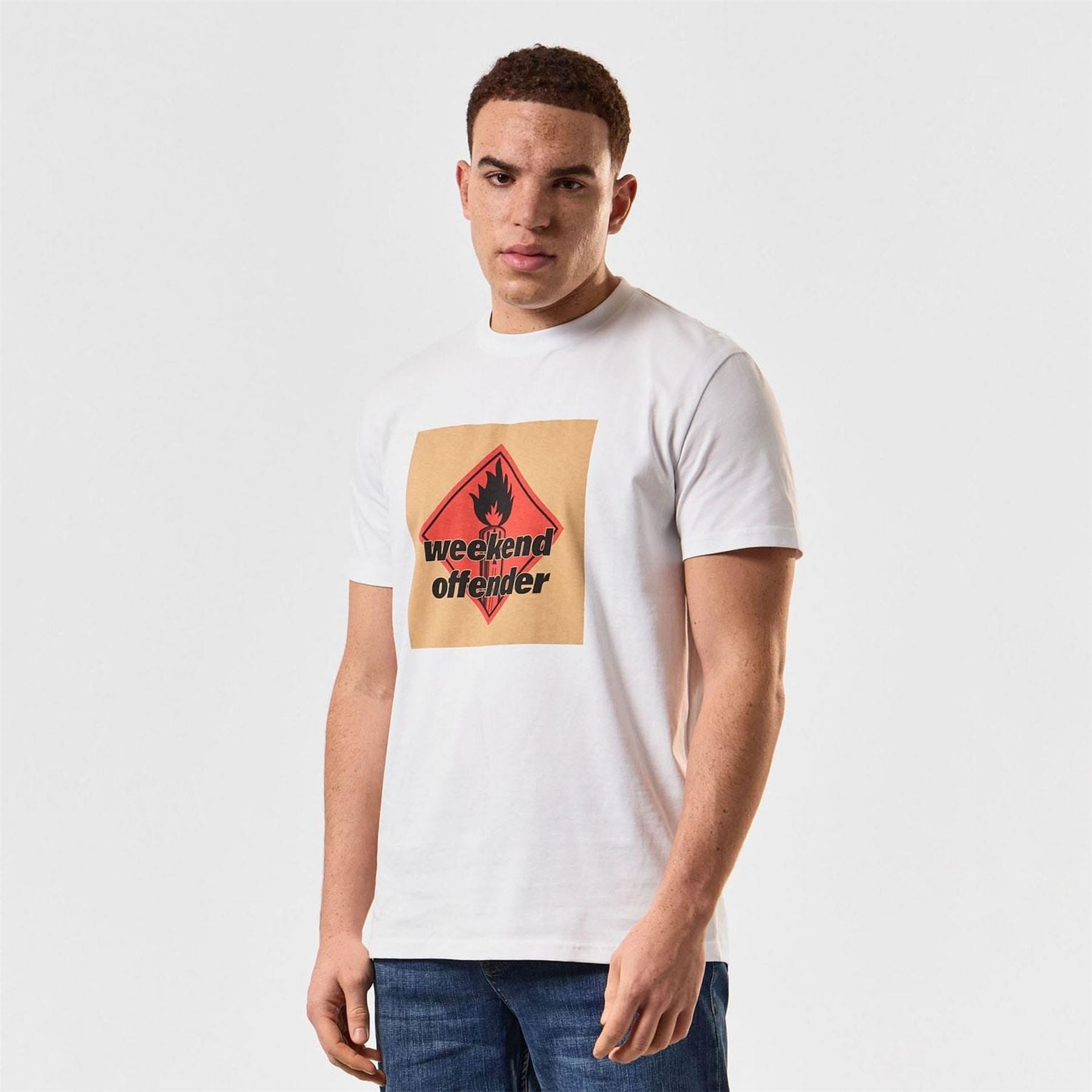 Weekend Offender Blue Line Graphic T Shirt