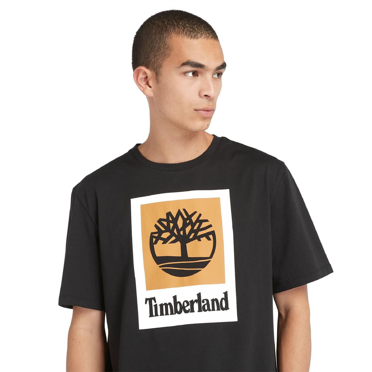 Timberland Stack Logo Cotton Short Sleeve T-Shirt