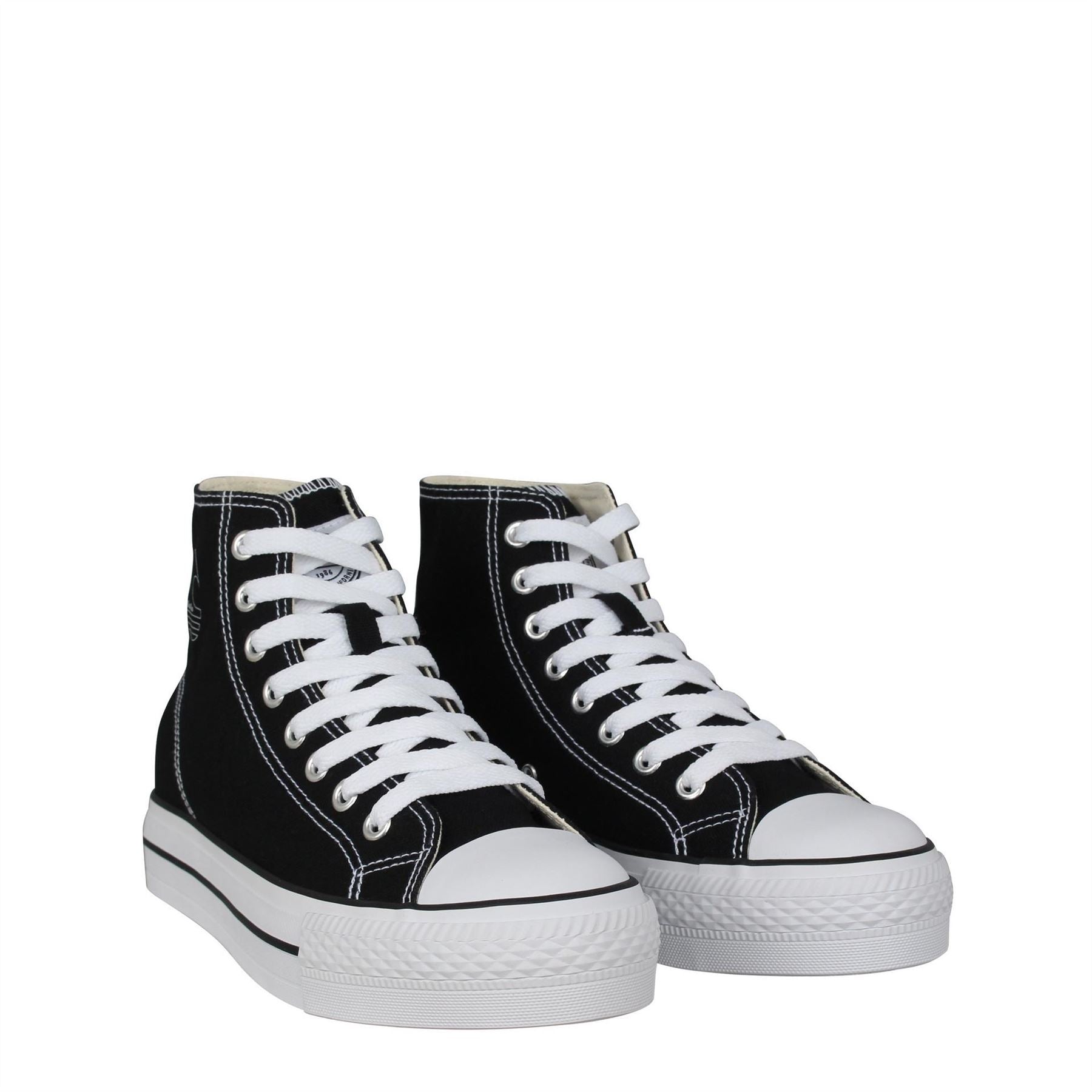 SoulCal Womens Canvasas High Top Platform Trainers