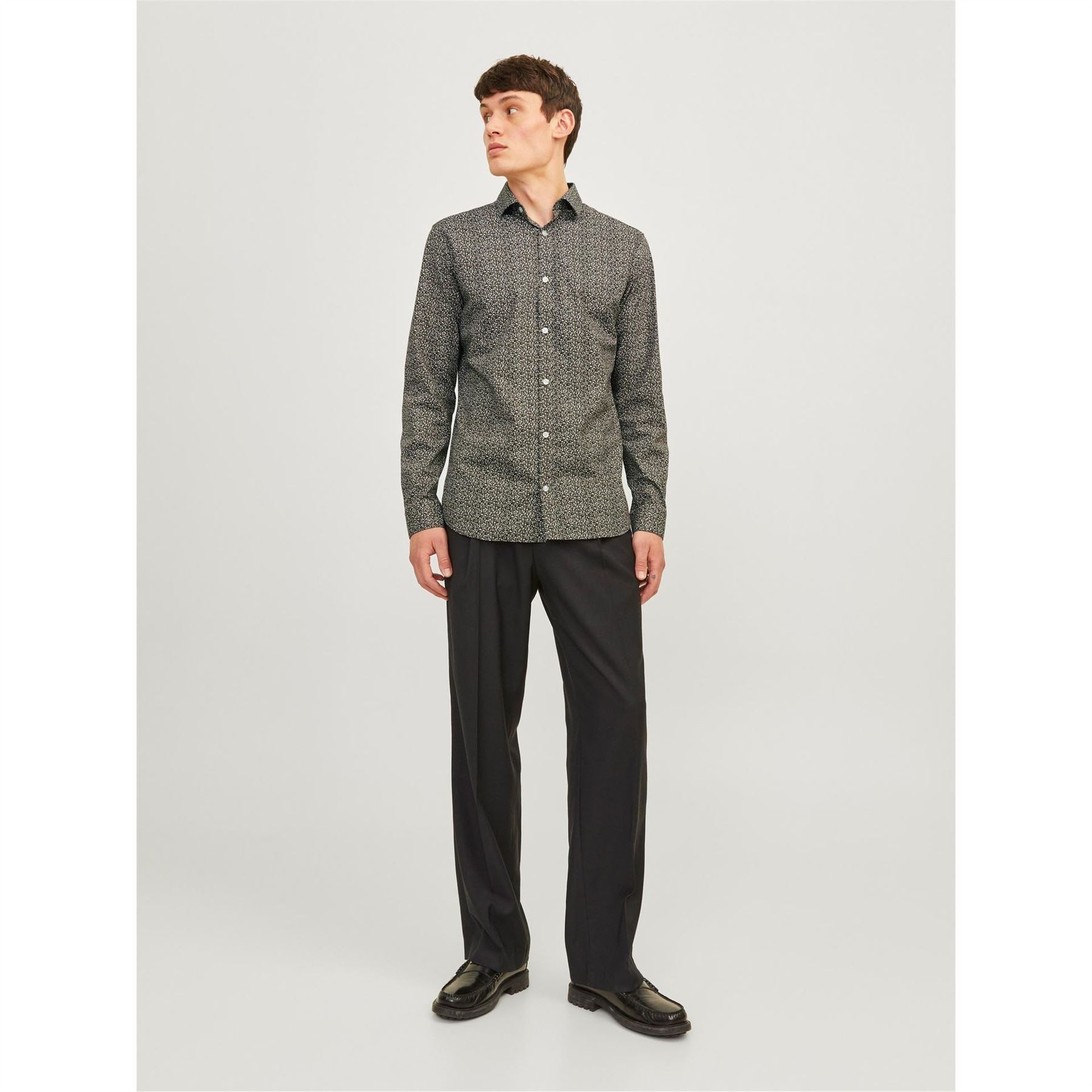 Jack and Jones All Over Print Slim Fit Dress Shirt